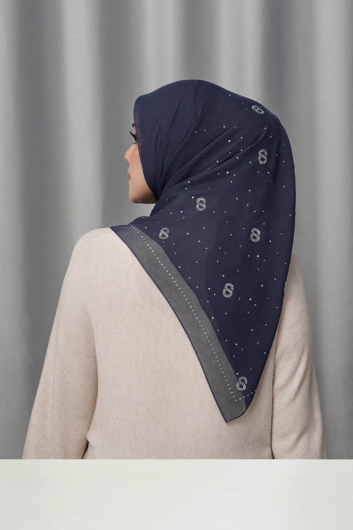 Everyday Glam Scarf - Navy