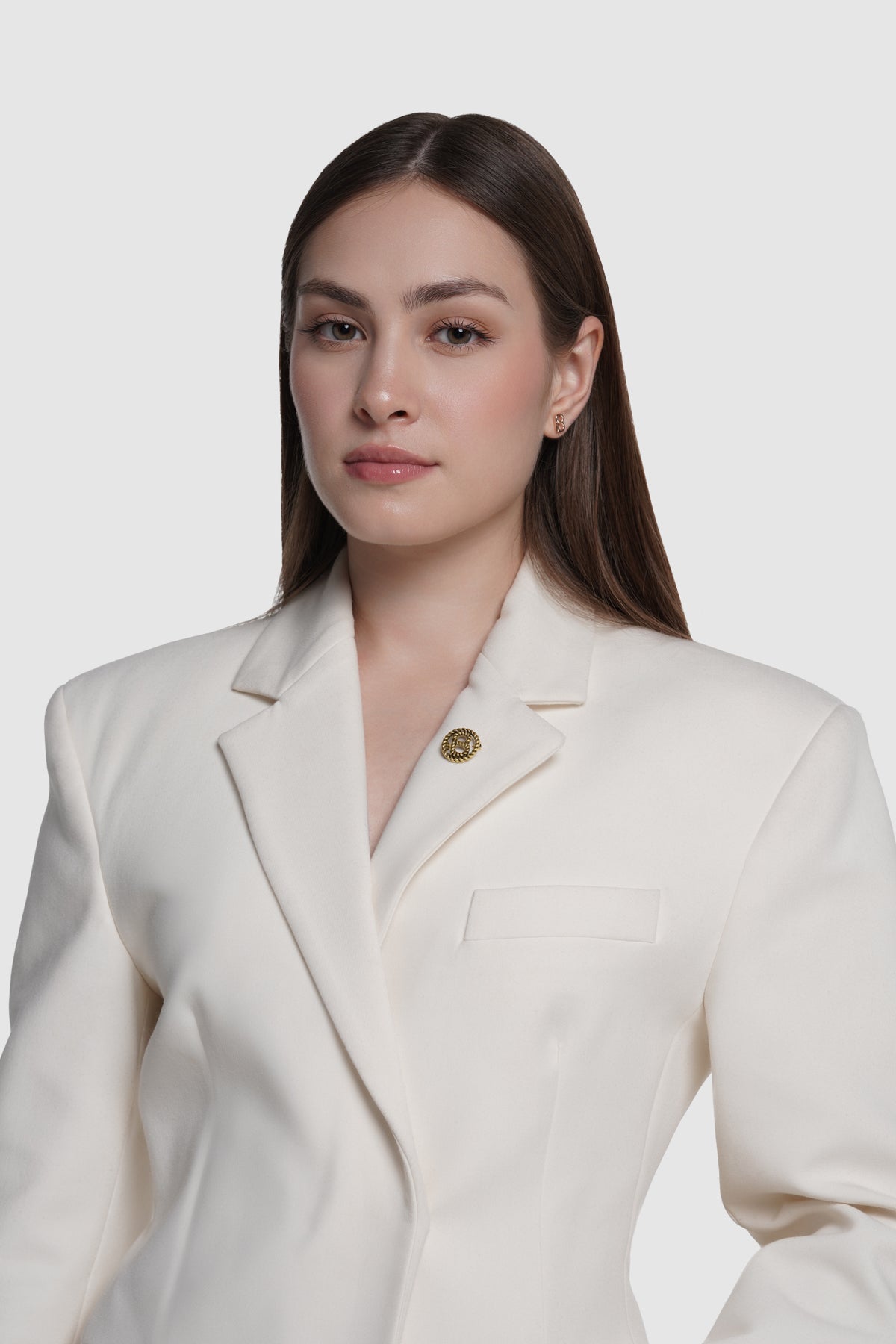 Interlock Pin Brooch - Anti Gold