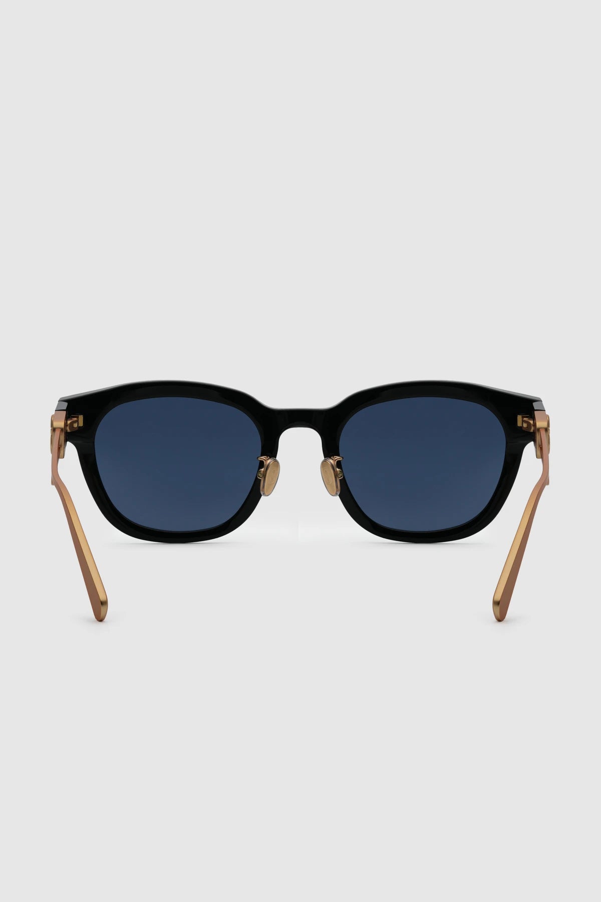 luca sunglasses in blue by buttonscarves back view