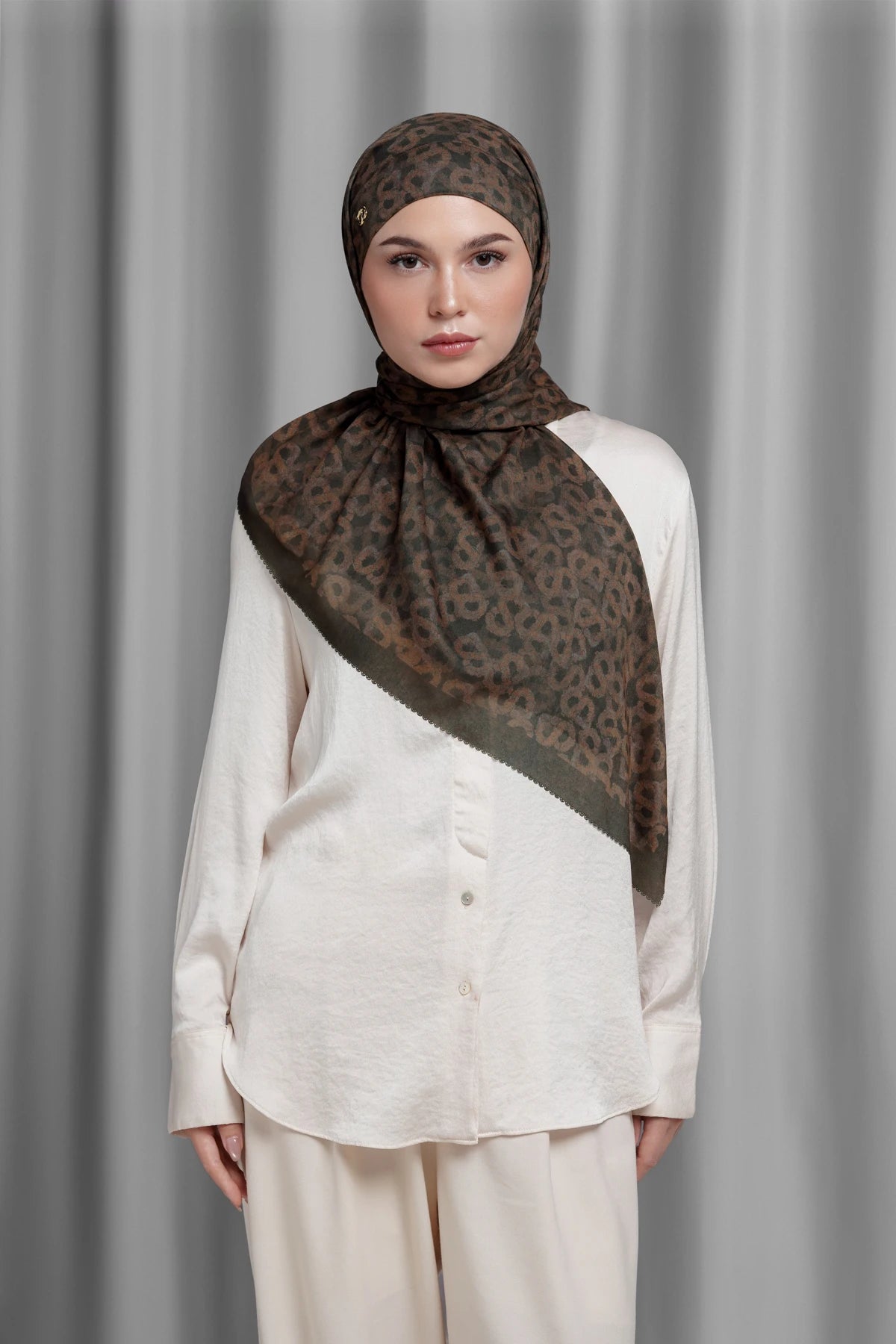 Samla de Fleur Tie Back Square - Turkish Coffee