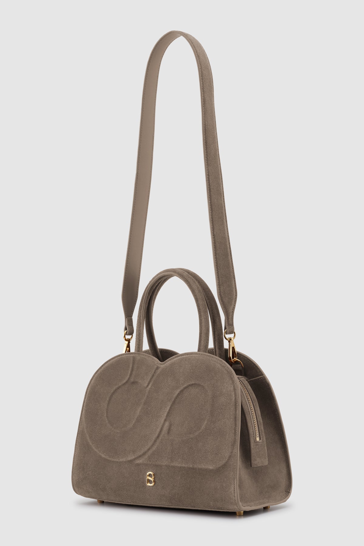 Joy Bag Medium - Suede Leather - Taupe