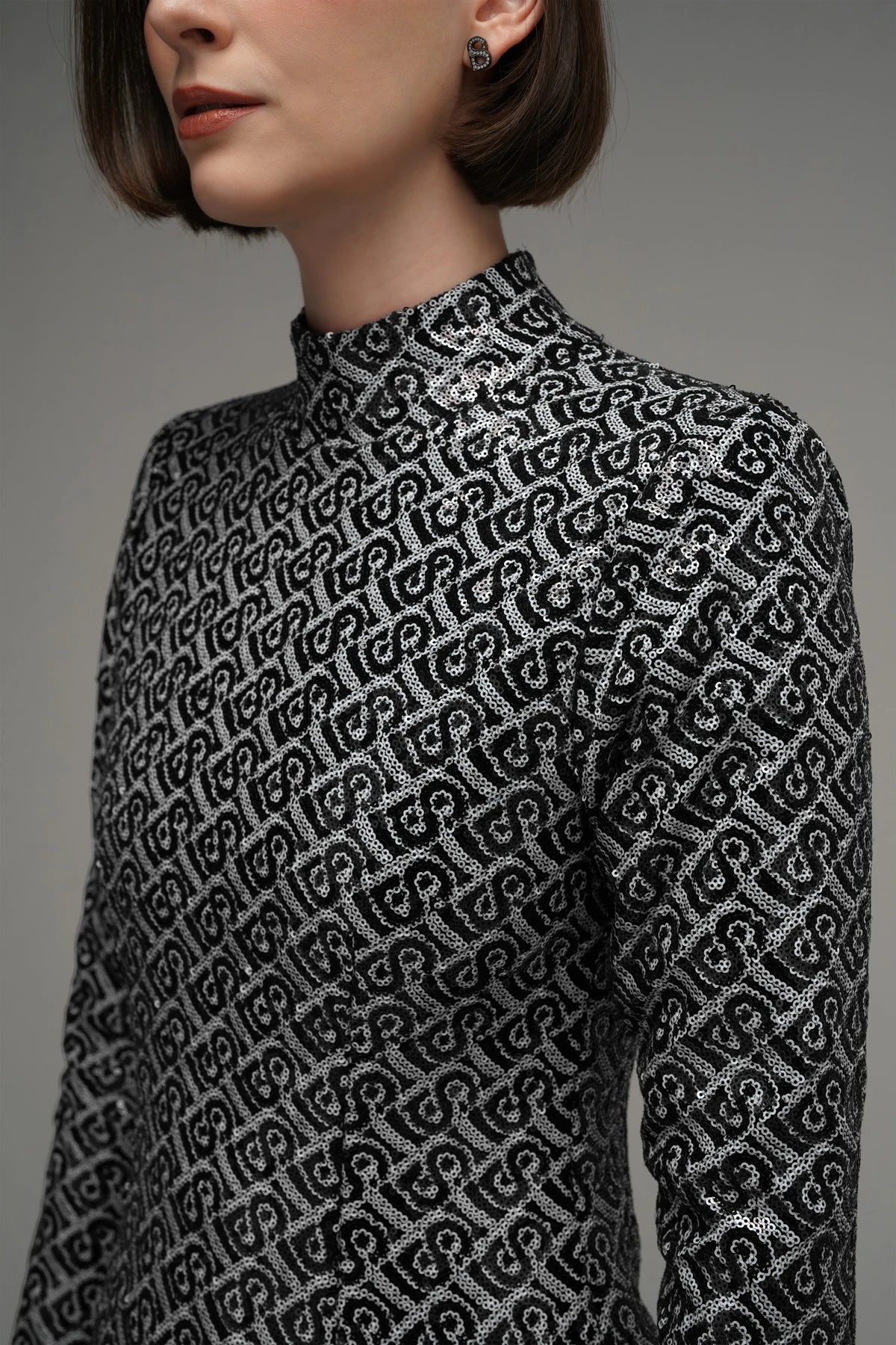 Bimu Sequin Dress - Black