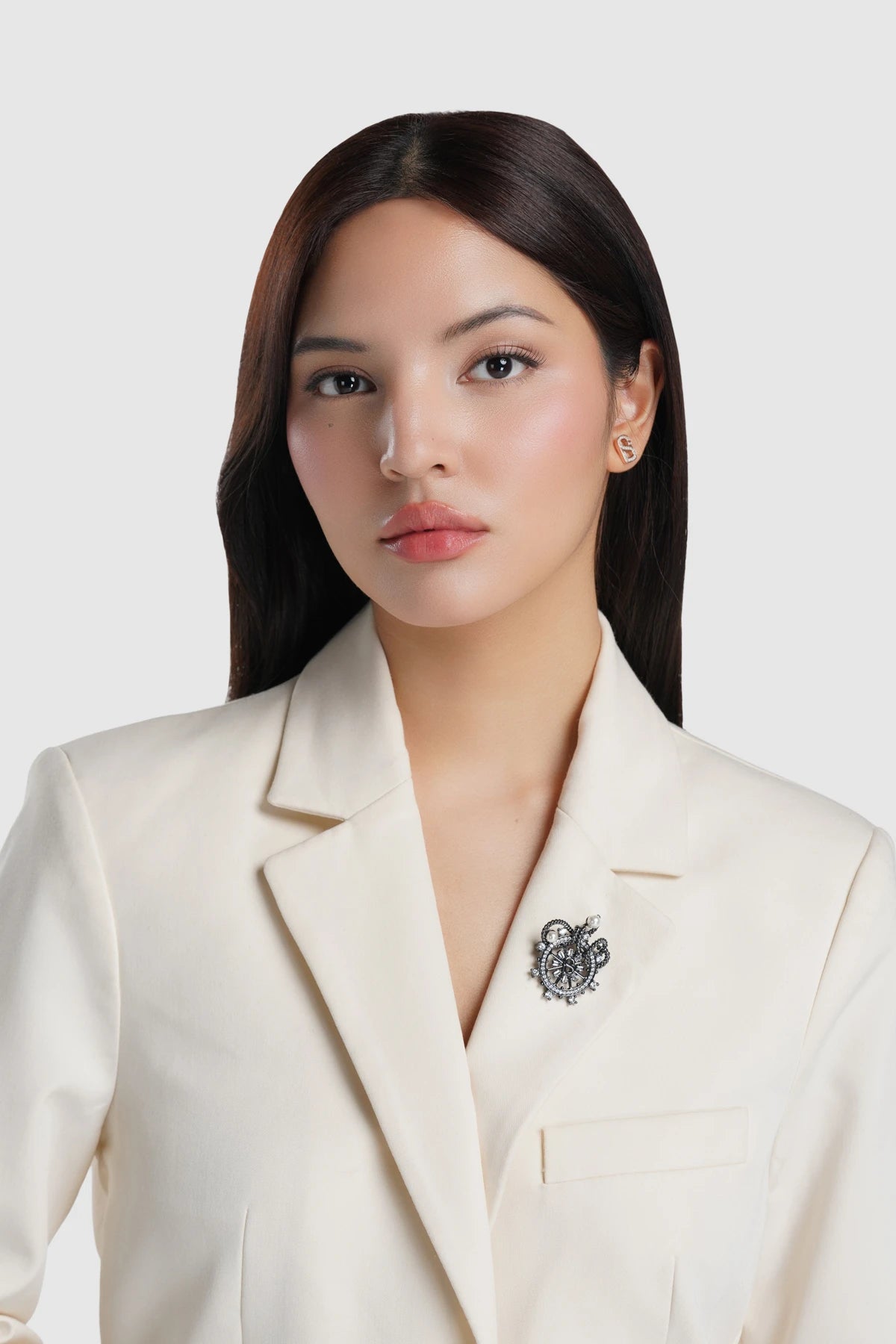 Maris Brooch - Hematite
