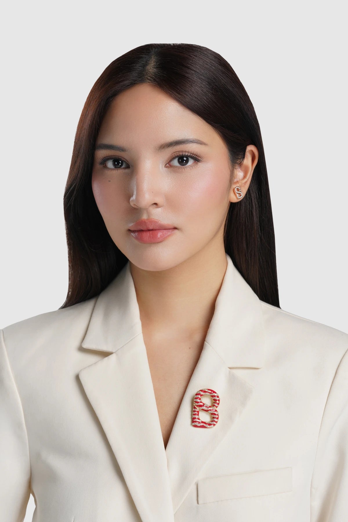 Signature Maris Brooch - Red