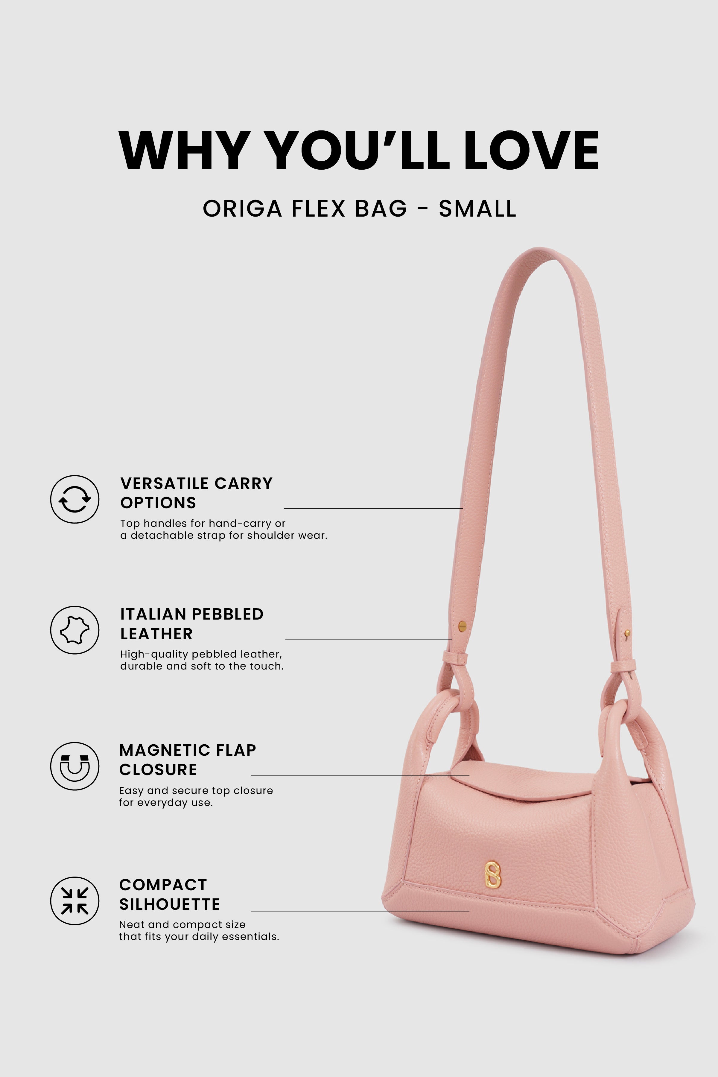 Origa Flex Bag Small - Blush
