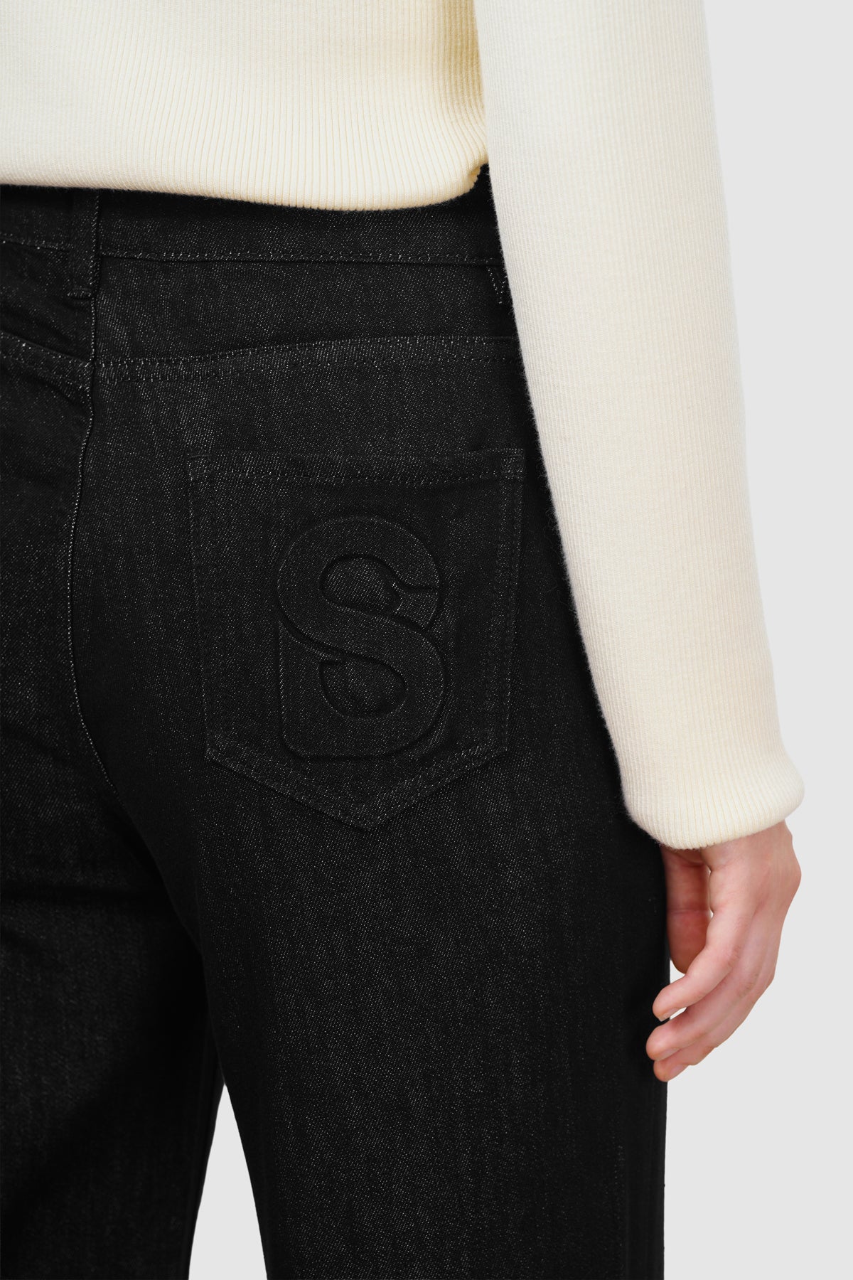Olivia Denim Pants - Black