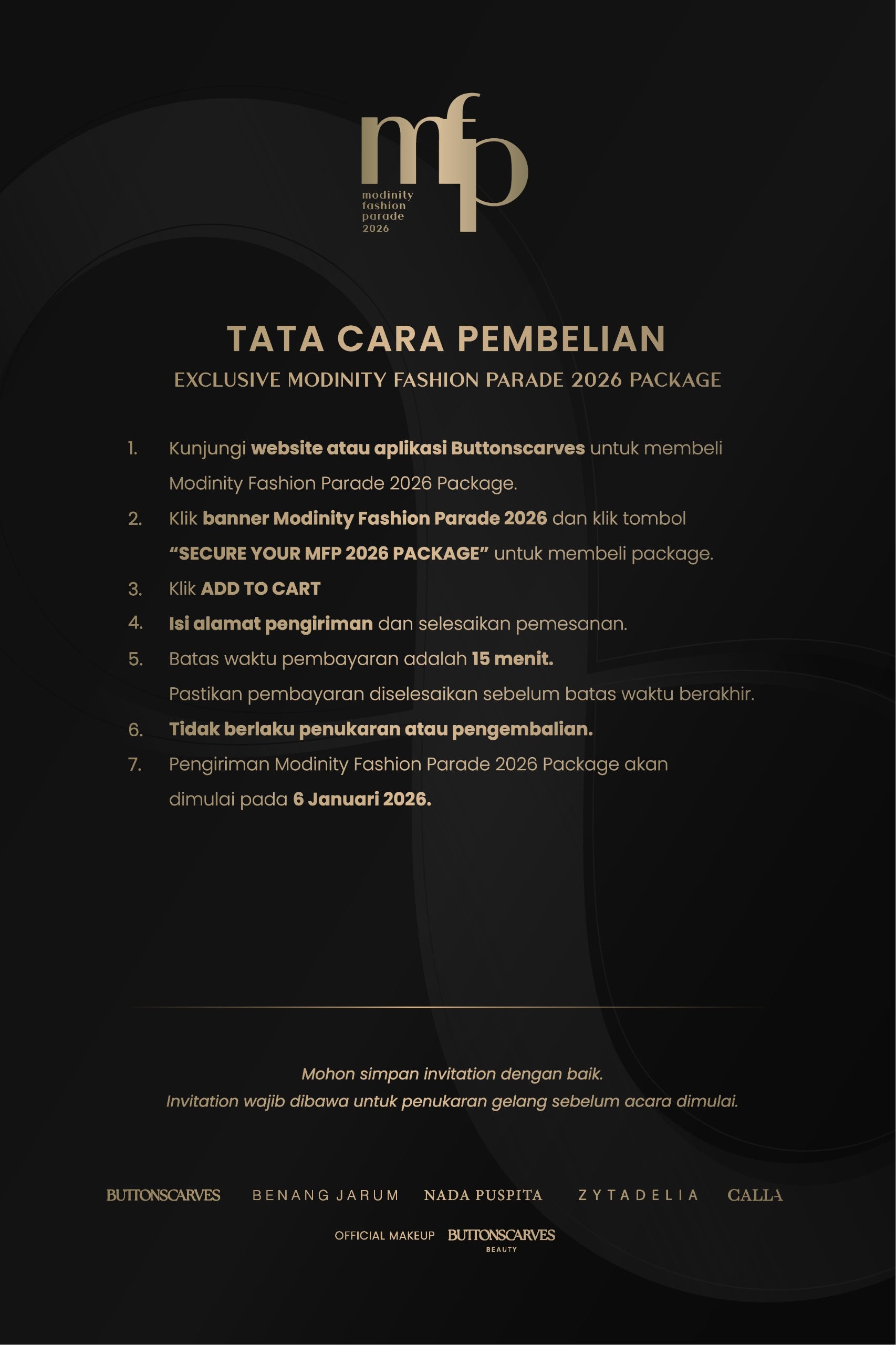 Modinity Fashion Parade 2026 Package