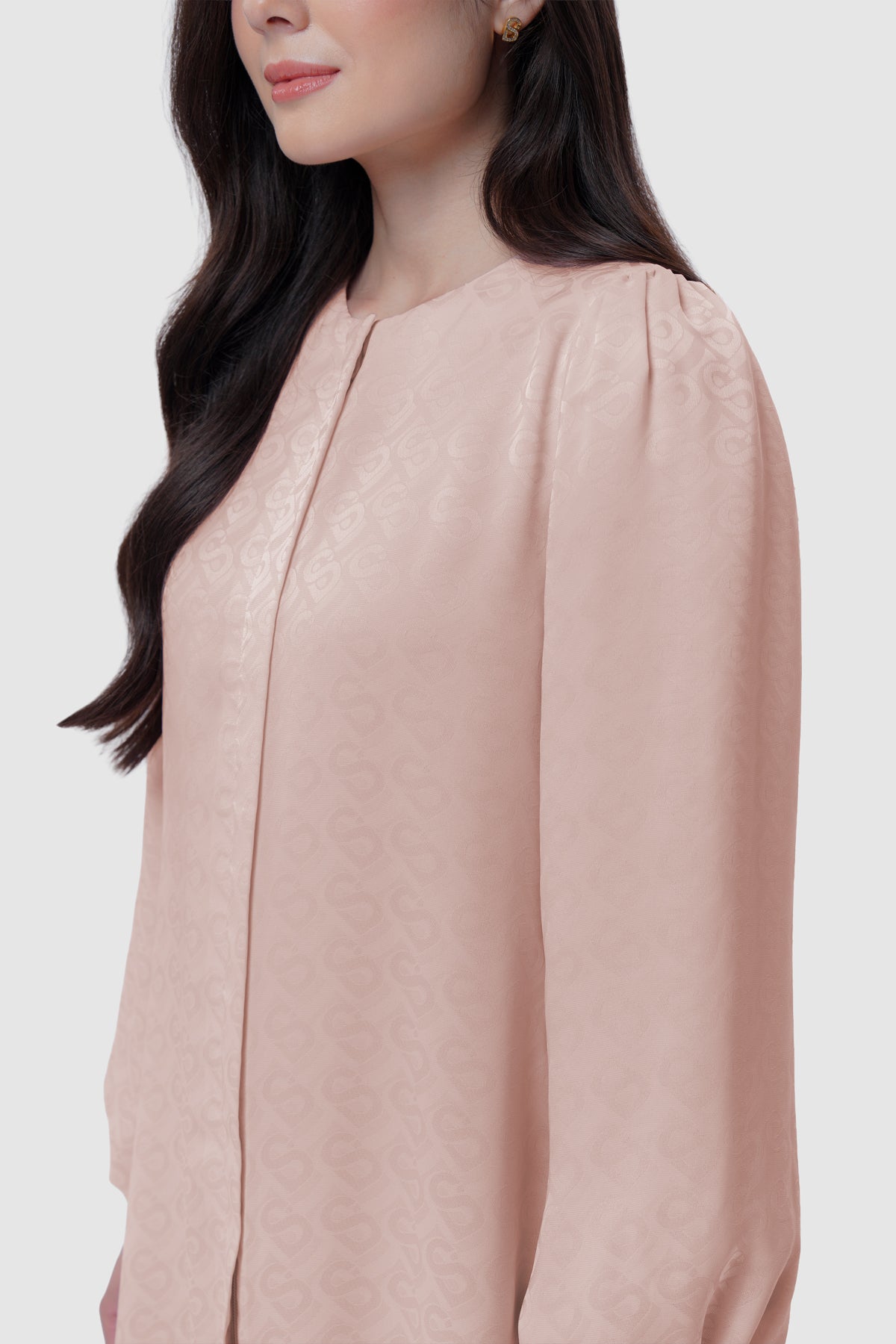 Noura Puff Dress - Sepia Rose