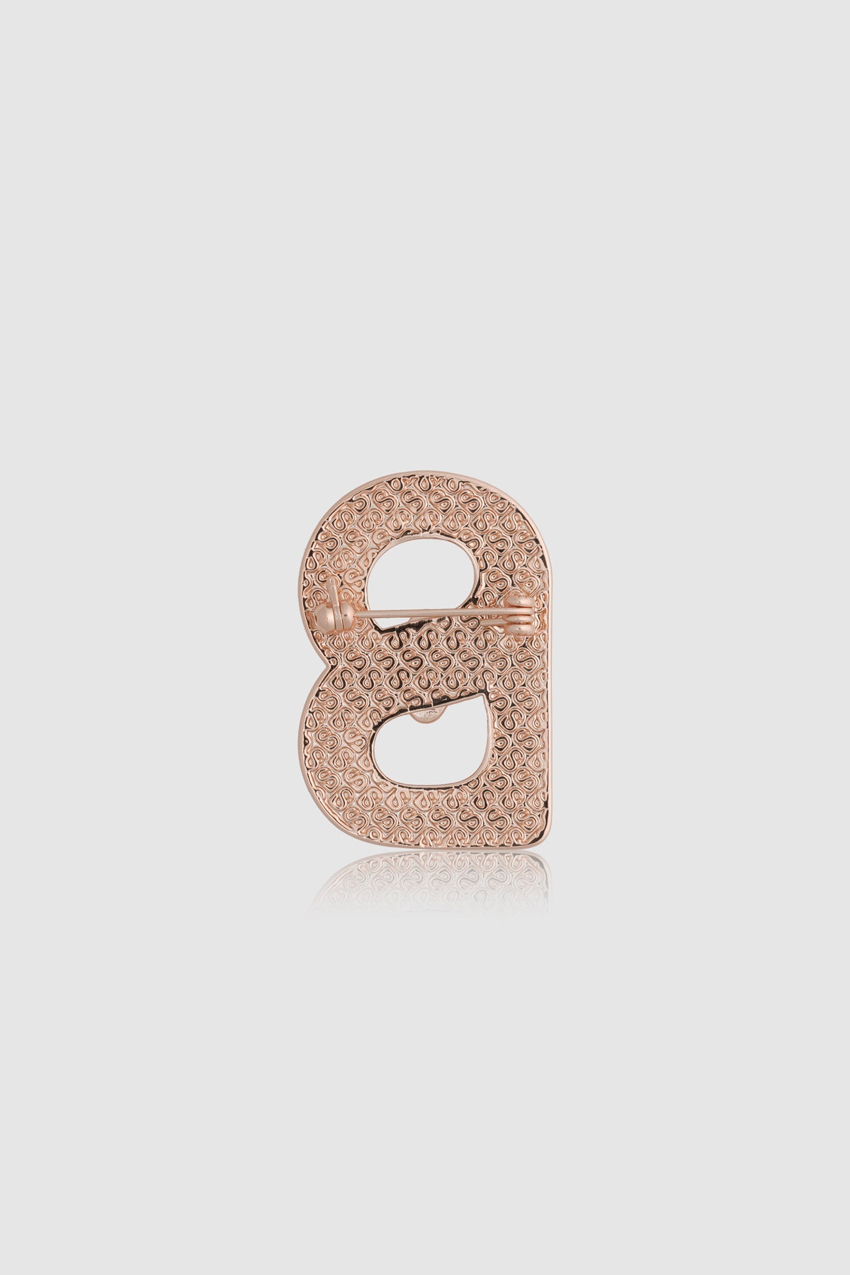 Alma Twist Brooch - Rose Gold