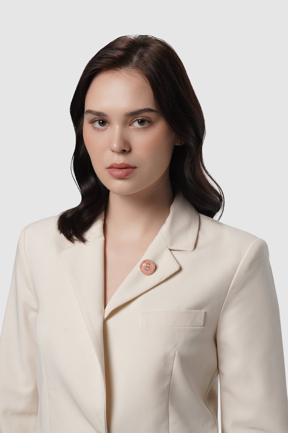 Liora Pin Brooch - Rose Pink Gold