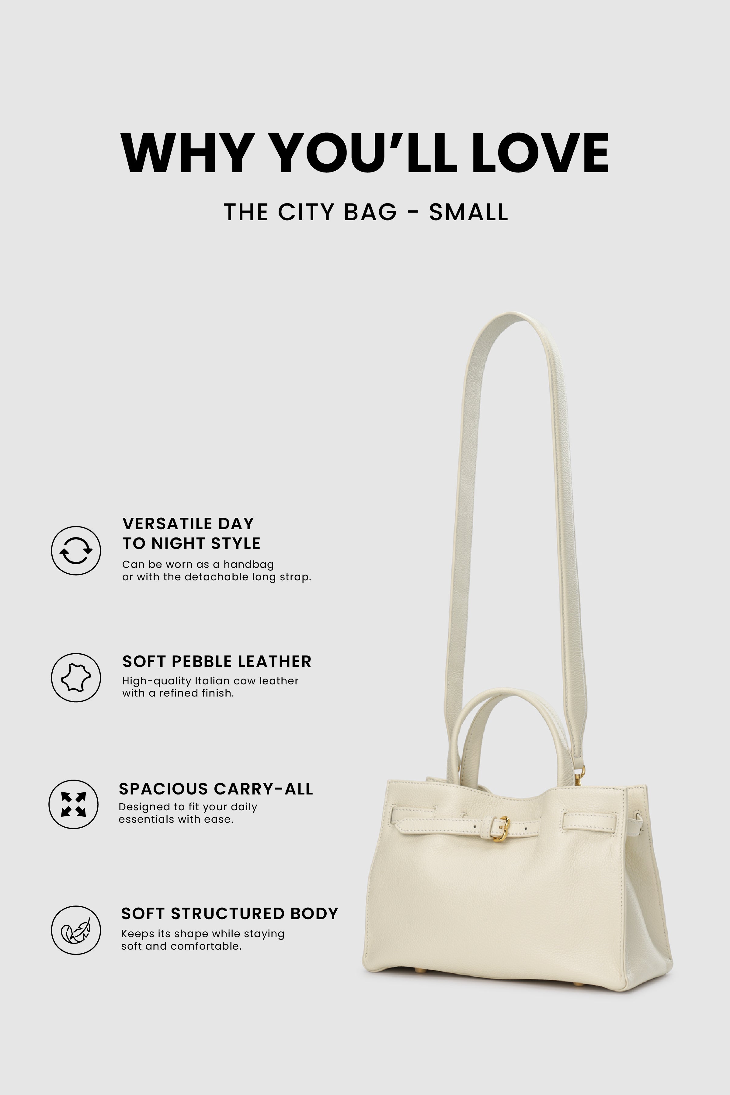 The City Bag Small - Gardenia