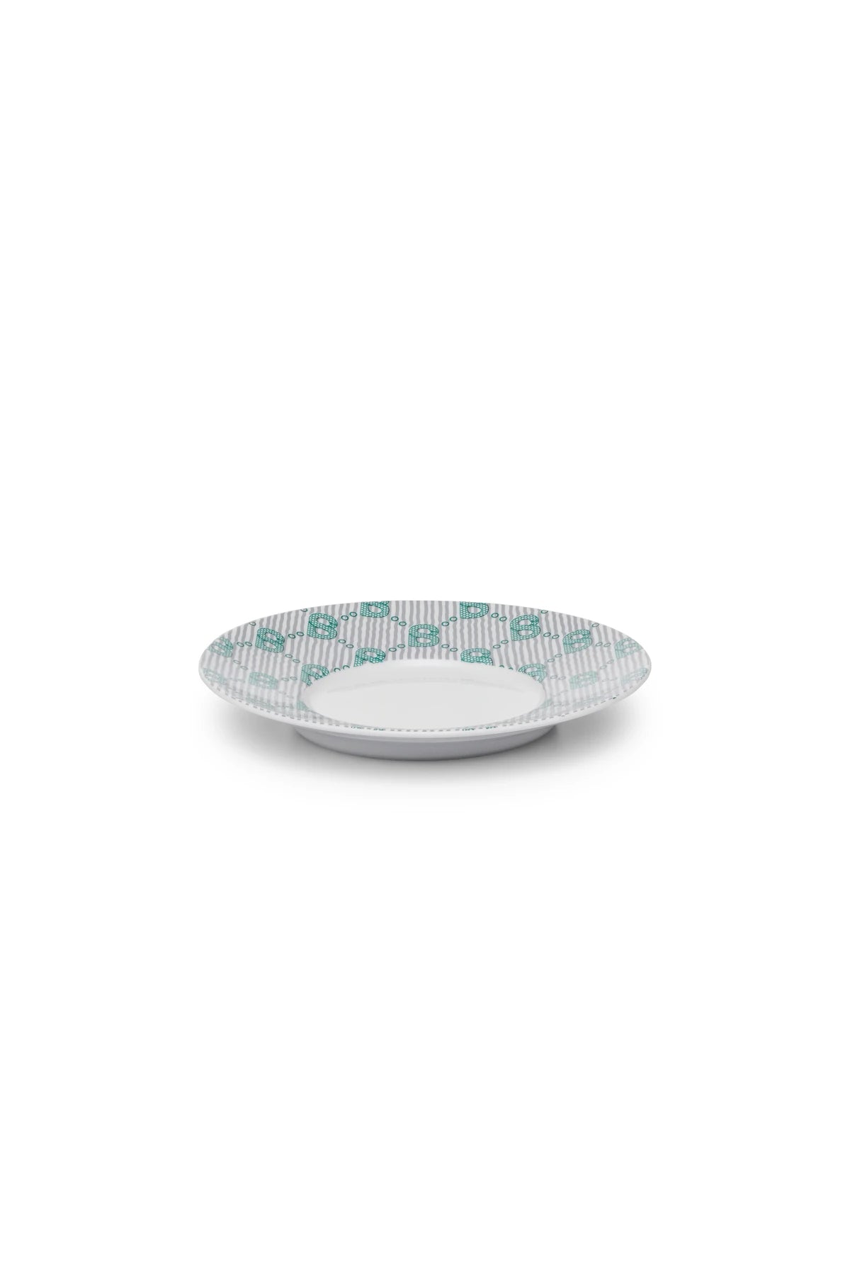 Beverly Monogram Cup and Saucer - Teal