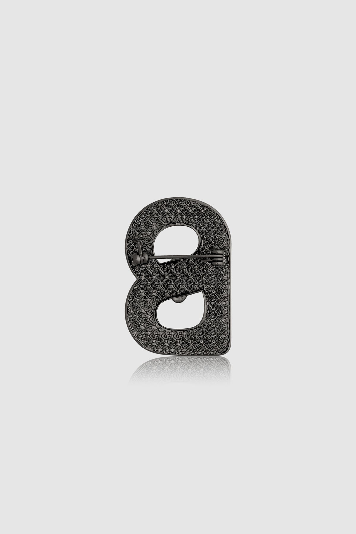 Alma Twist Brooch - Hematite