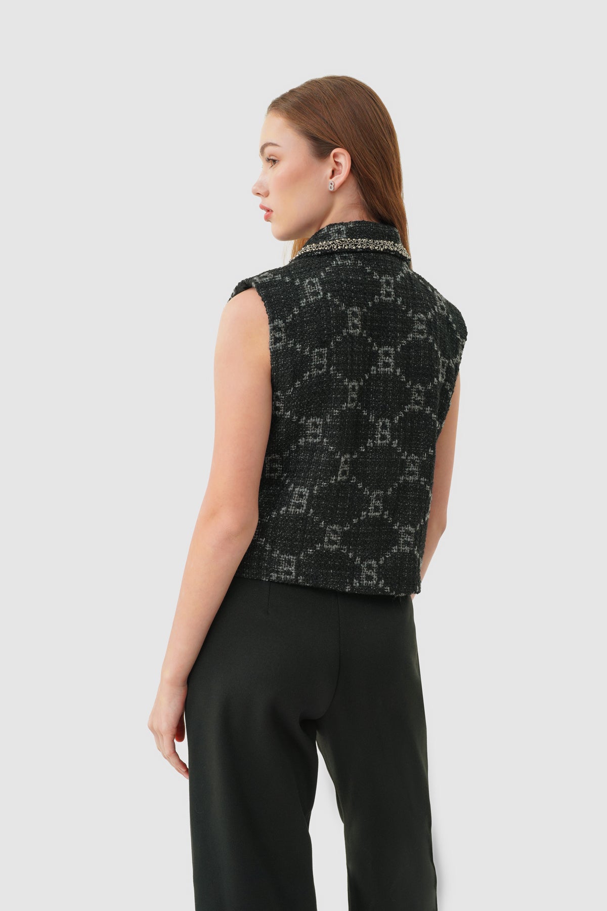 Beverly Tweed Vest - Eclipse
