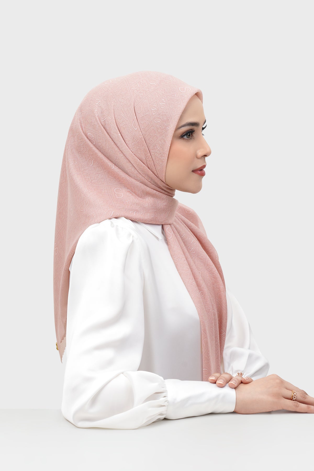 Typograph Square - Peach Beige