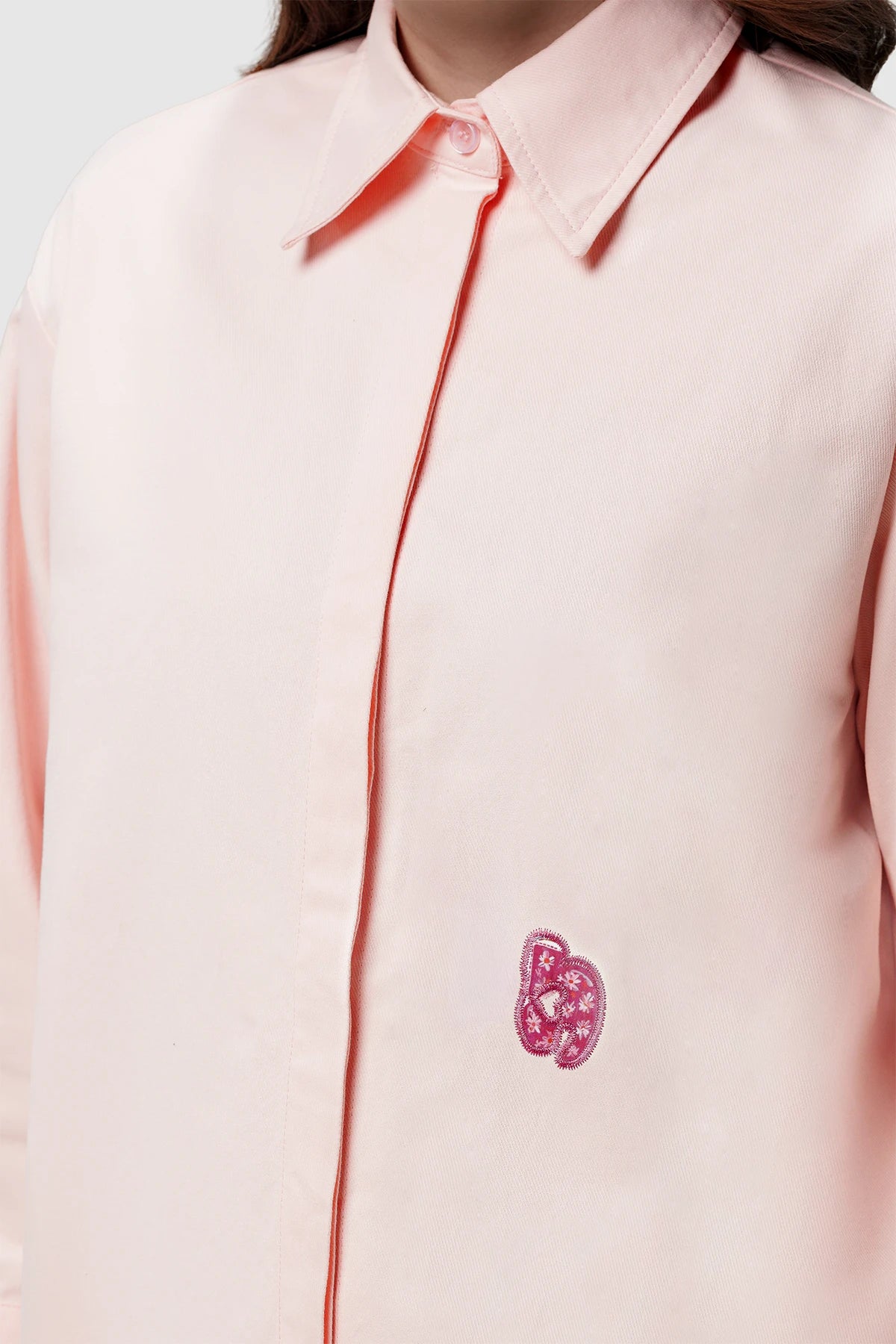 Nagita Cotton Shirt - Pink