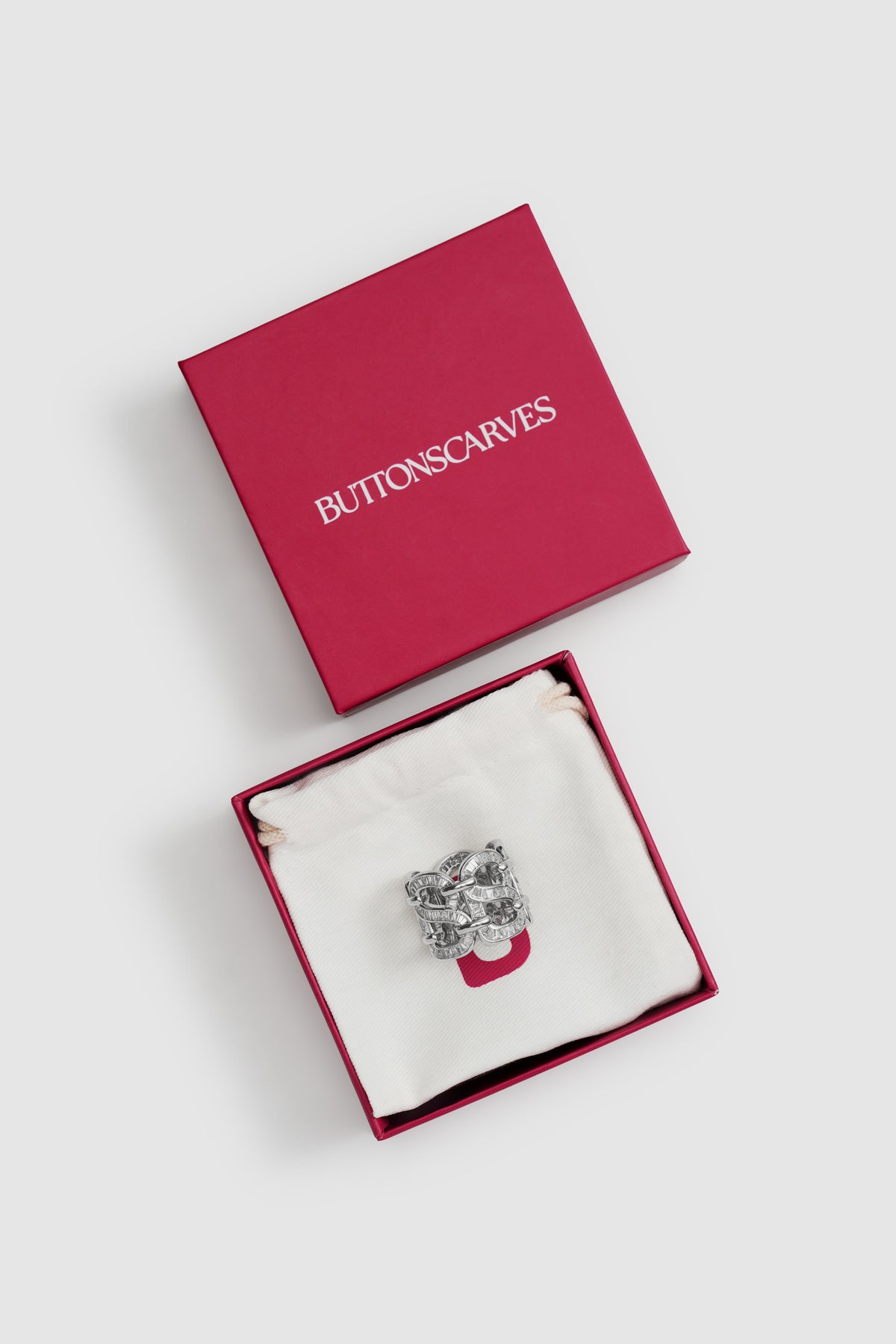 Lavish Ring Brooch - Silver