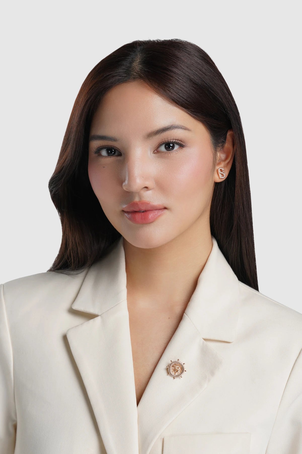 Maris Pin Brooch - Rose Gold