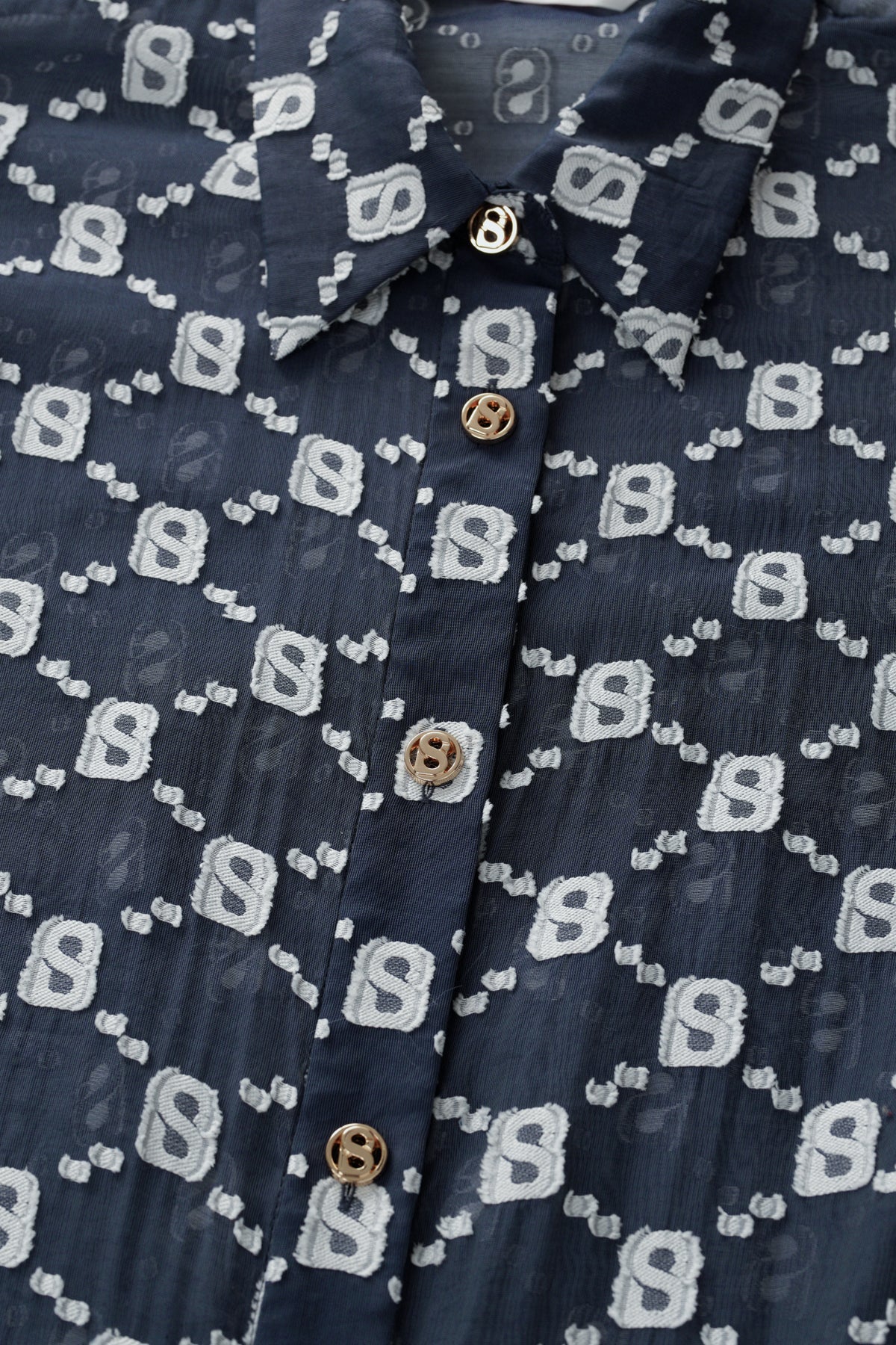 Beverly Shirt Dress - Navy