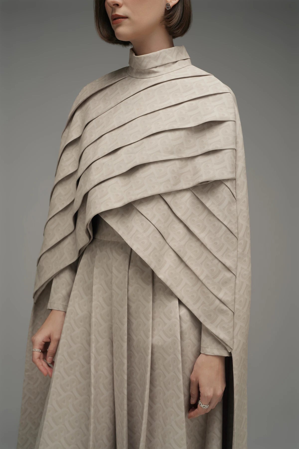 Bimu Pleated Set - Wheat