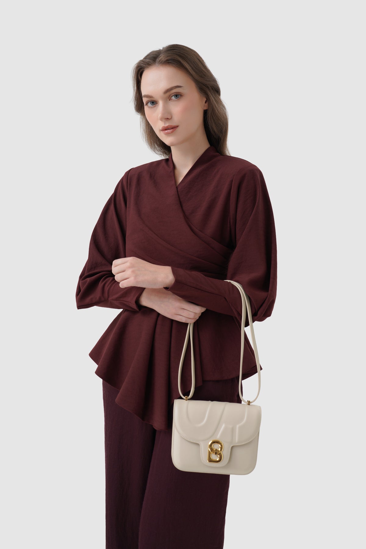 Alba Bag - Shiny Leather - Driftwood