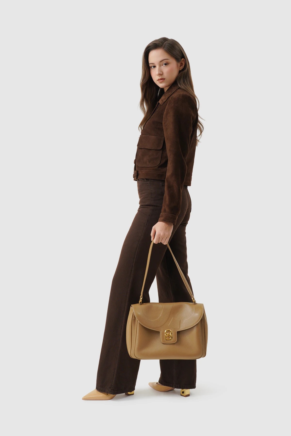 Savina Bag - Pebble Leather - Amber Haze