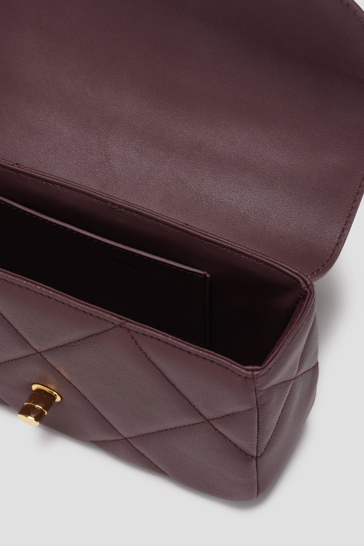 alana small bag in burgundy by buttonscarves interior