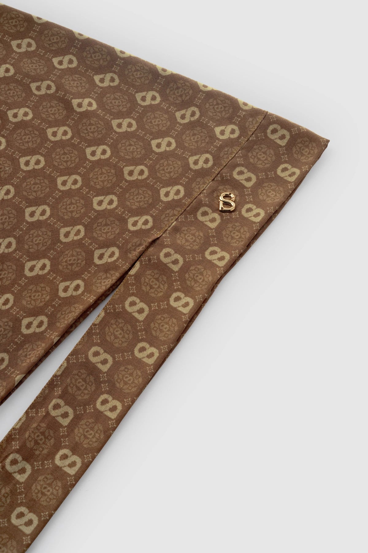 Songket Tie Back Square - Cinnamon