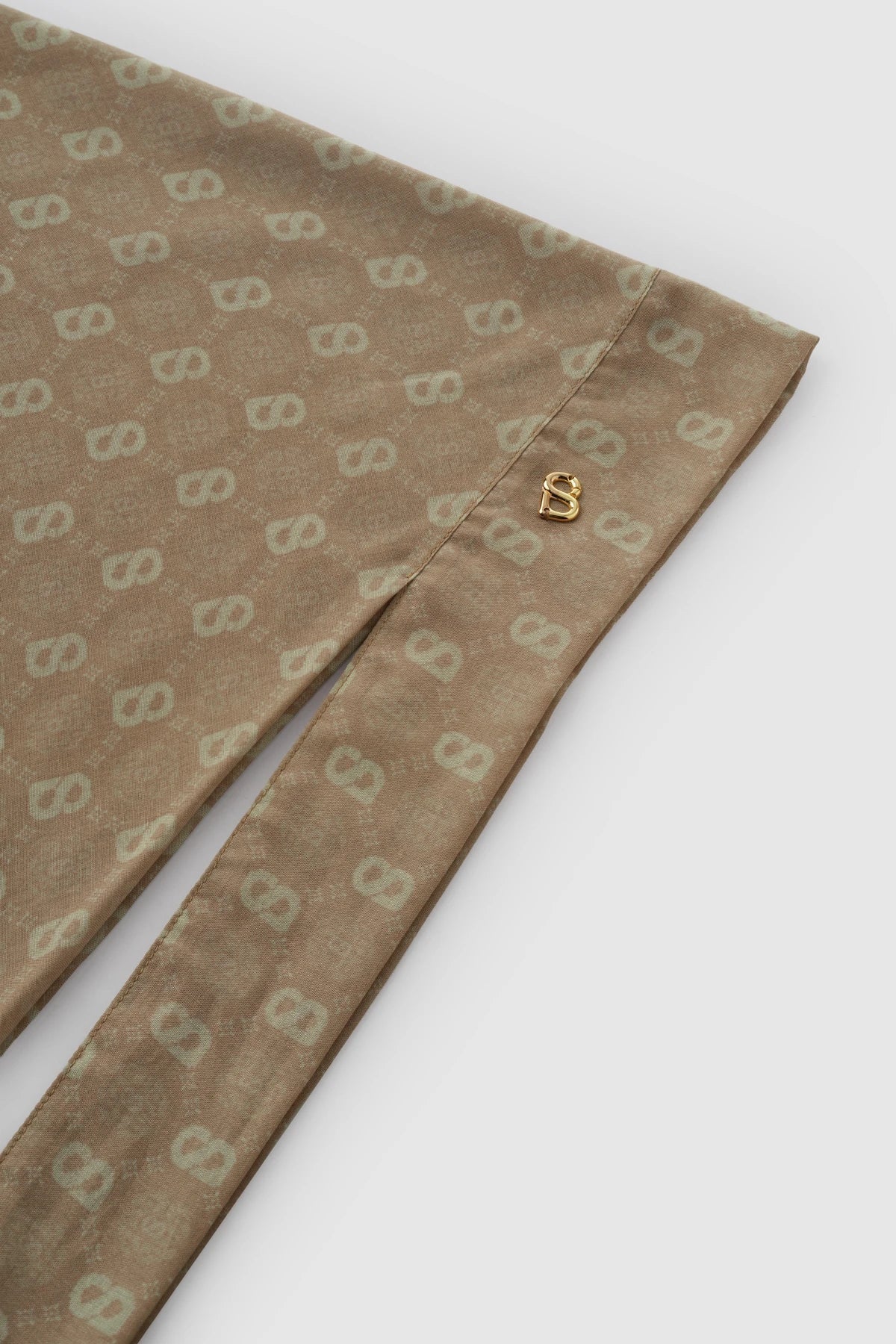 Songket Tie Back Square - Ginger