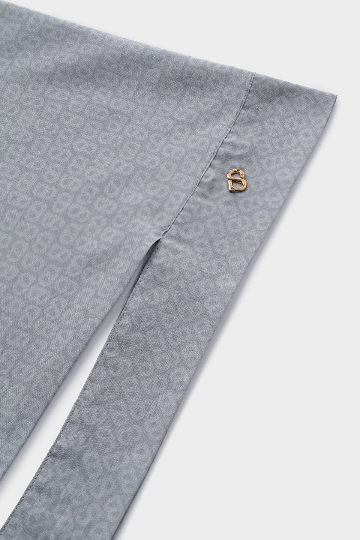 tapis tie back square scarf in alloy by buttonscarves detail view