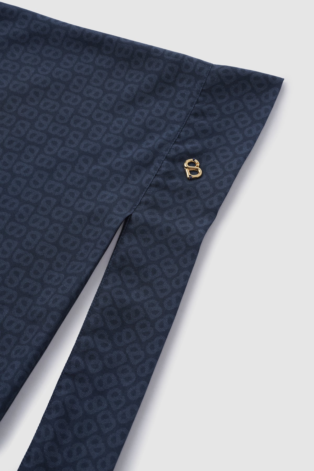 tapis tie back square scarf in naval academy by buttonscarves detail view