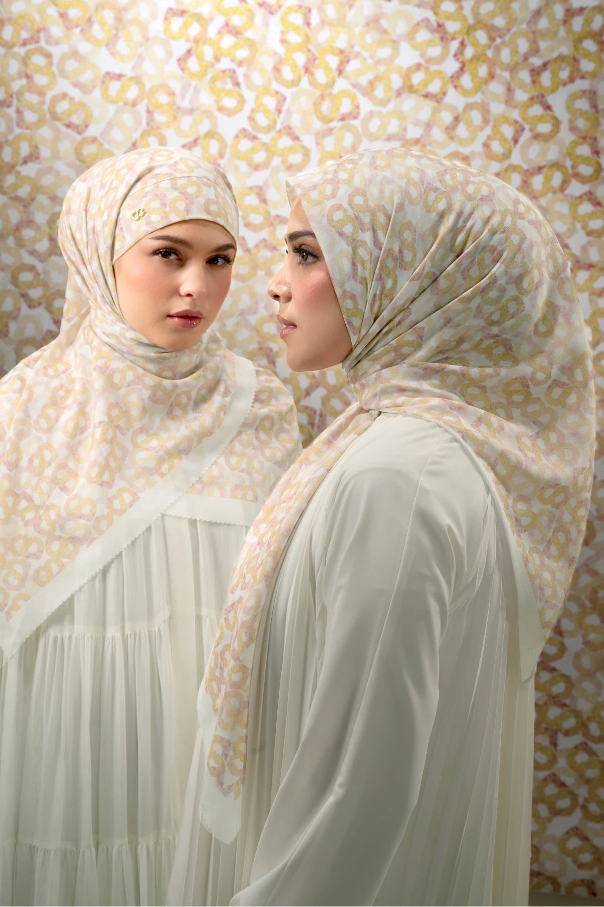 Samla de Fleur Tie Back Square - Lily White
