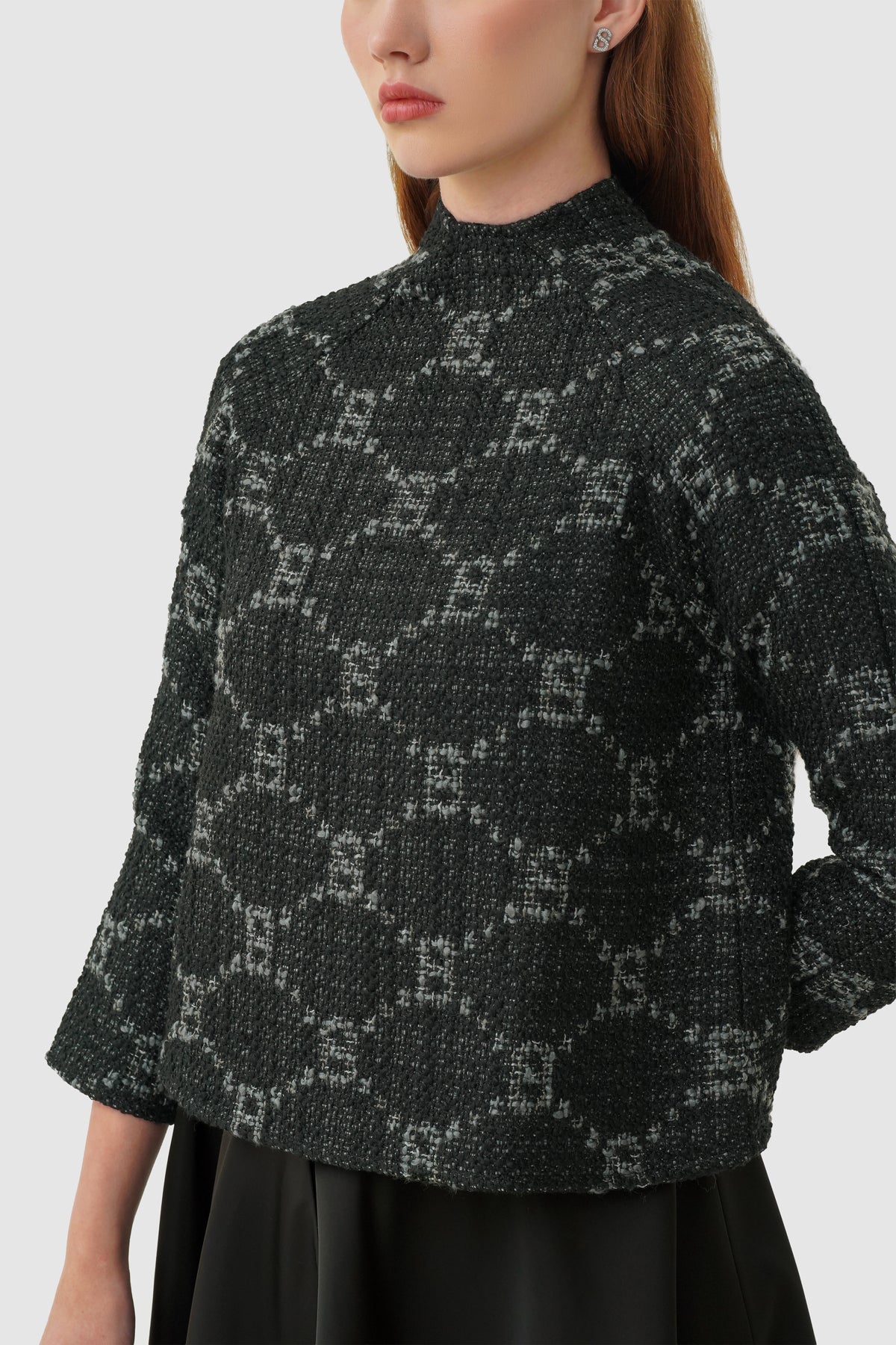 Beverly Tweed Blouse - Eclipse