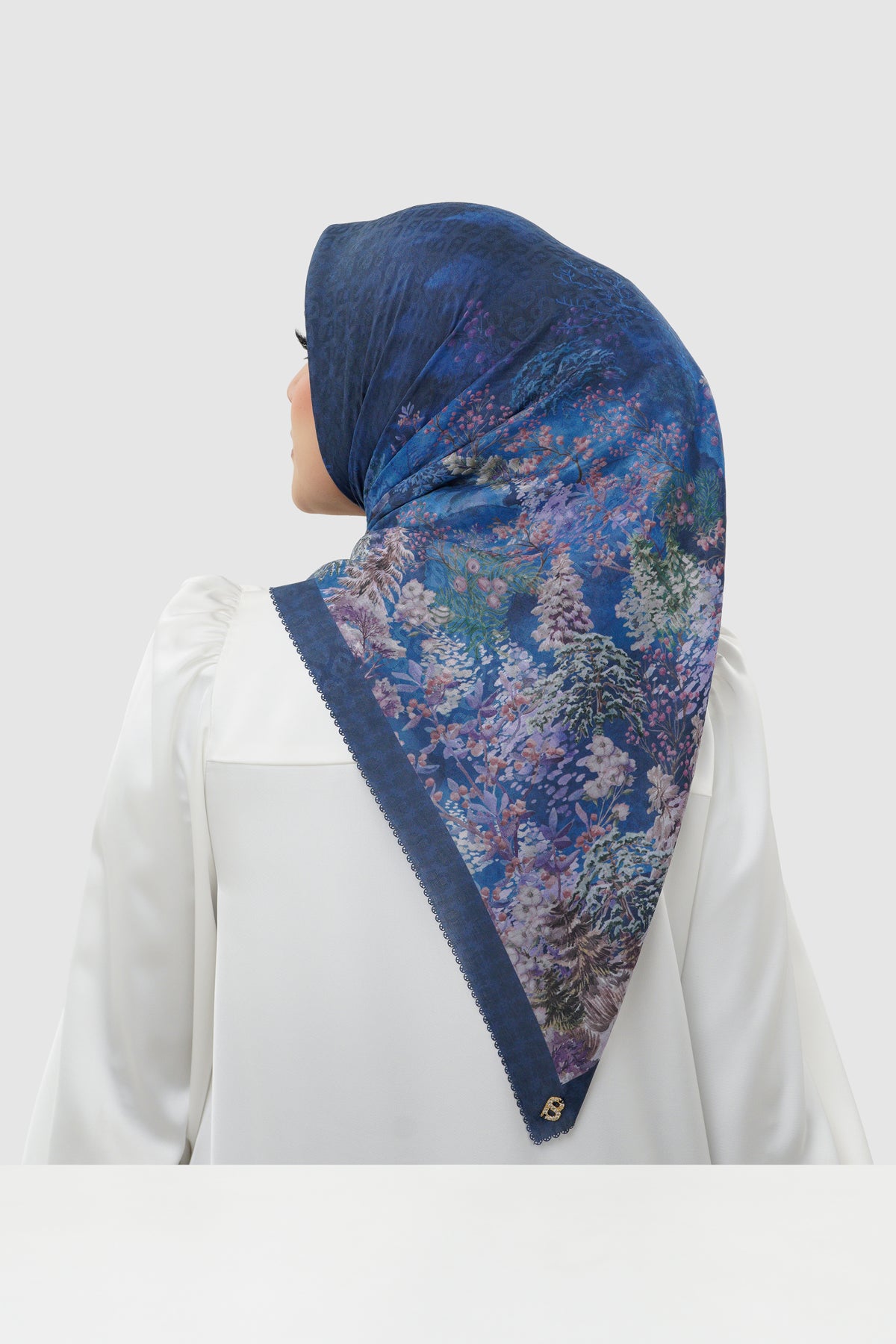 Holiday 3 Jacquard Voile - Sapphire Blue