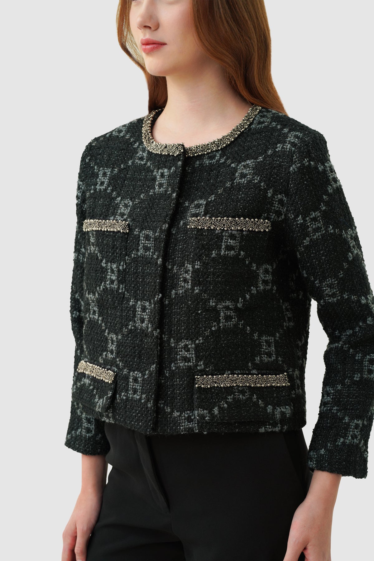 Beverly Tweed Blazer - Eclipse