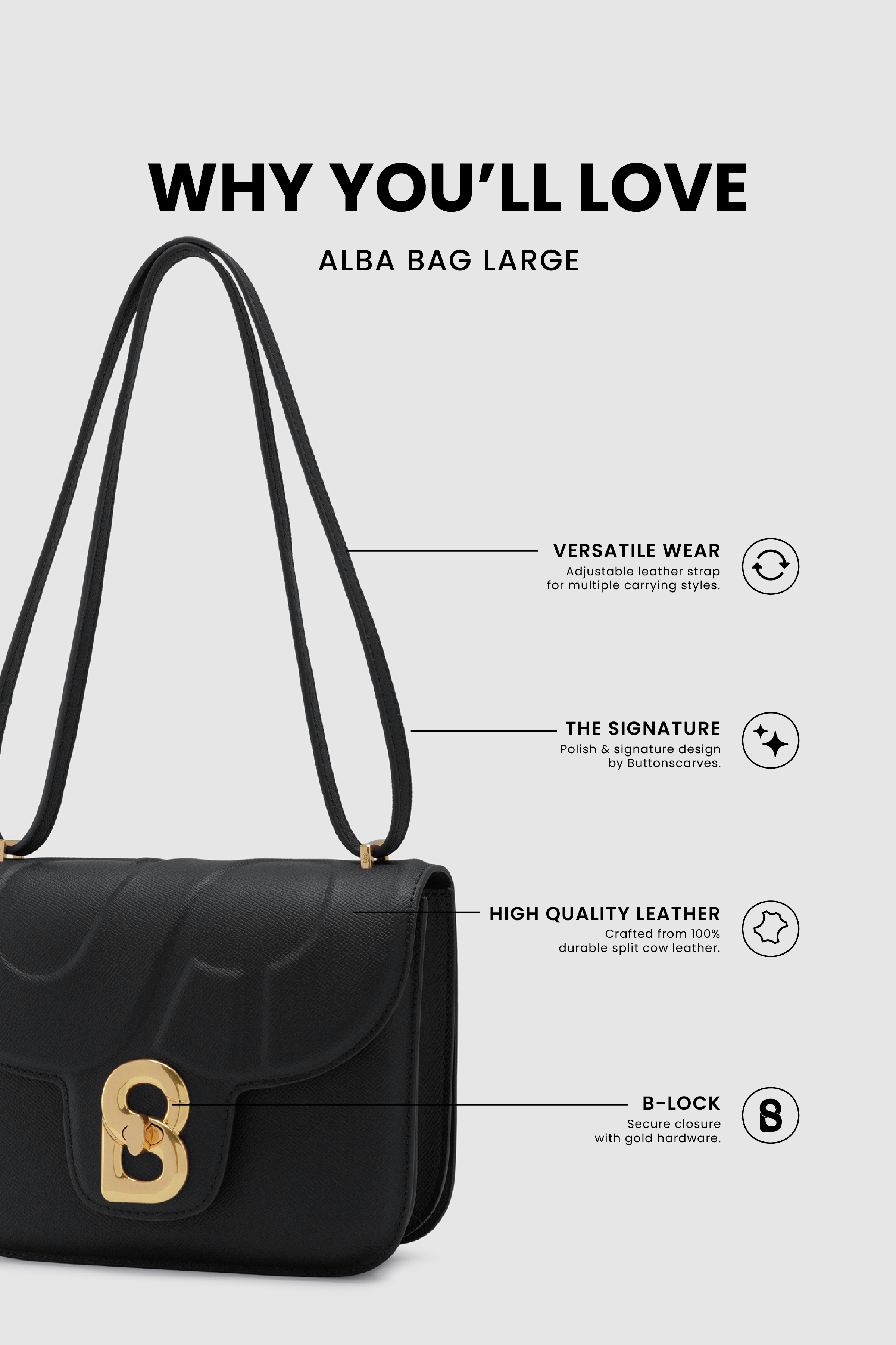 Alba Bag Large - Black