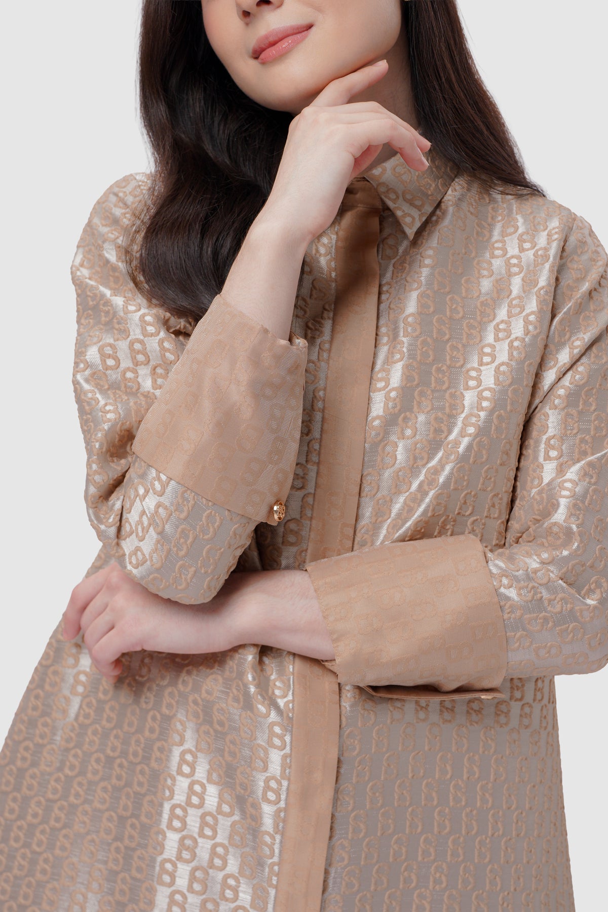 Signature Jacquard Tunic - Dusty