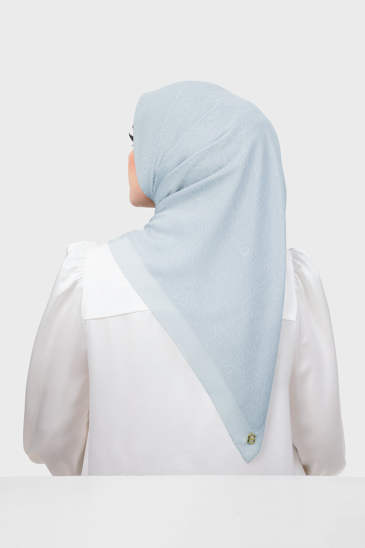 Typograph Square - Sky Gray