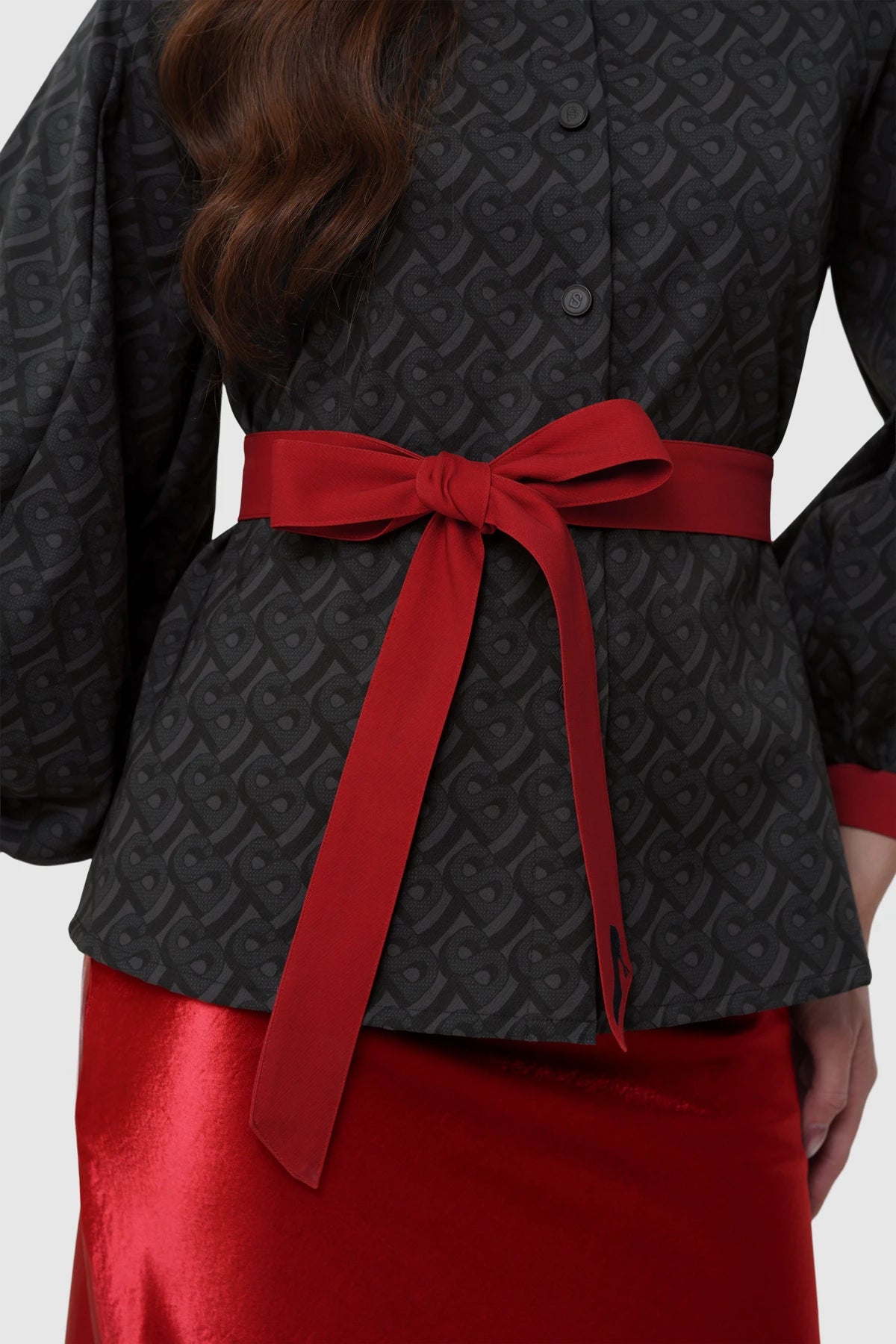 The Editor Puff Shirt - Black