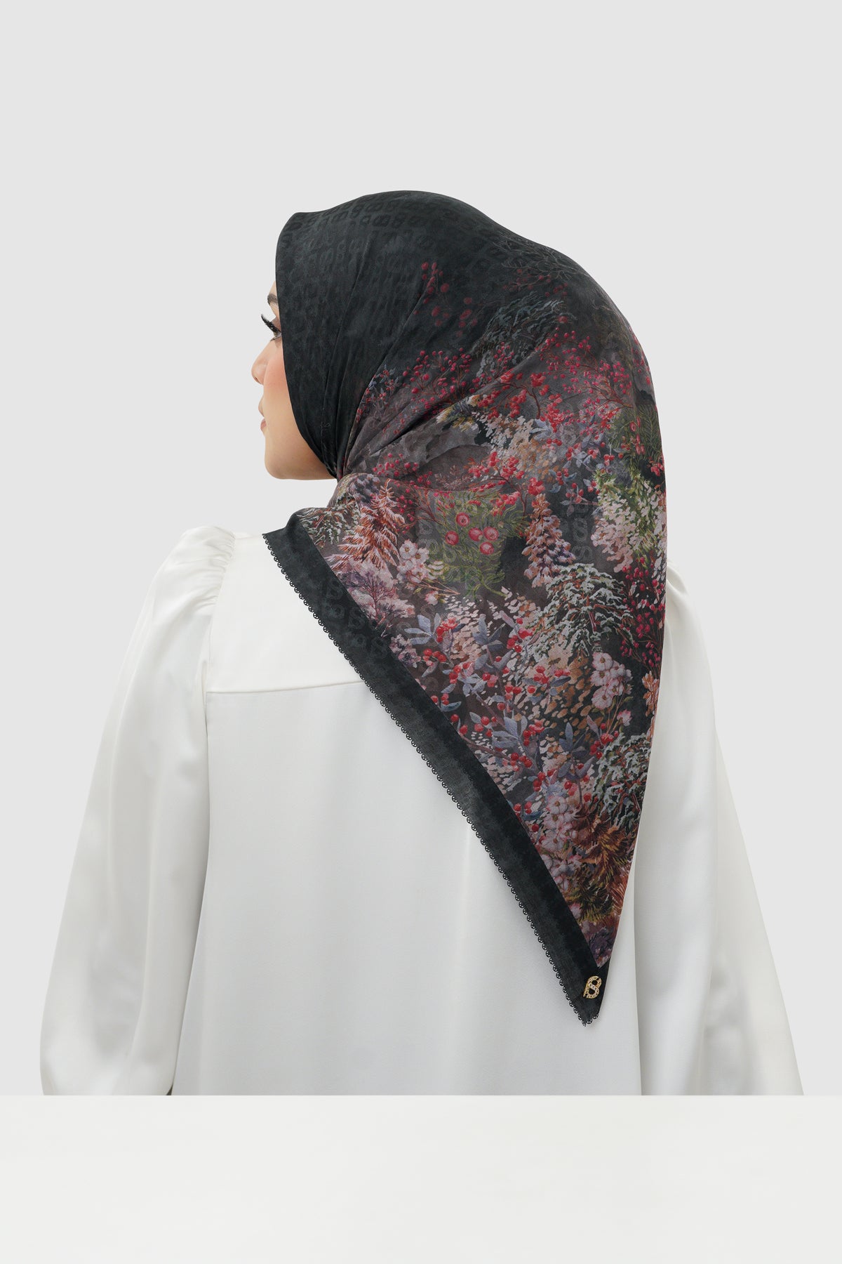 Holiday 3 Jacquard Voile - Charcoal Frost