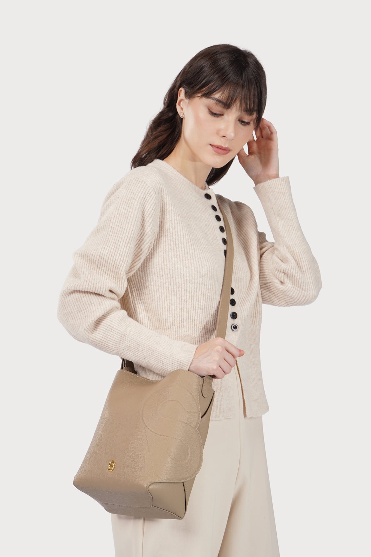 Aria Bucket Bag - Clay