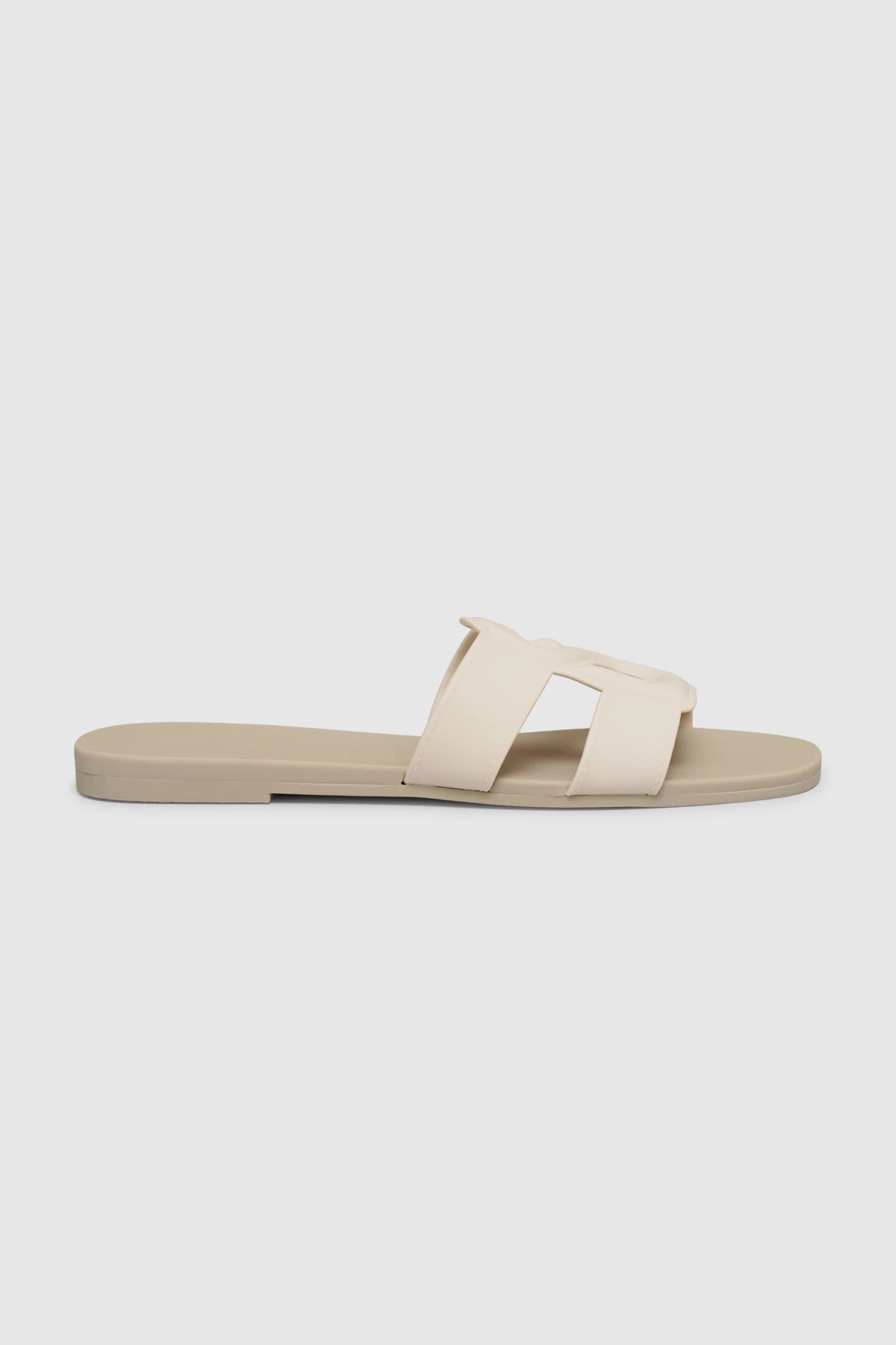 Kefi Slide Sandal - Grey Cream