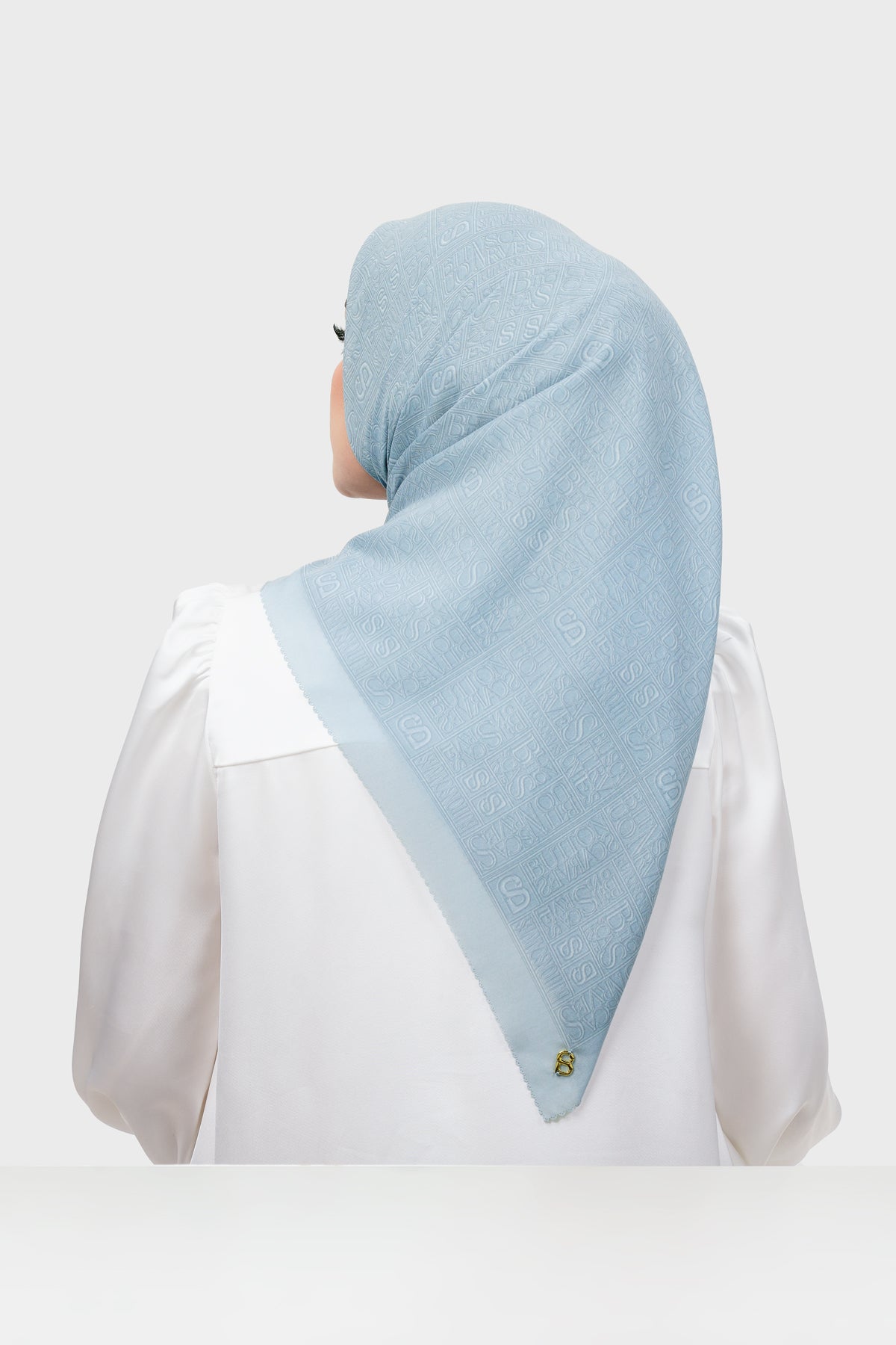 Typograph Square - Stone Blue