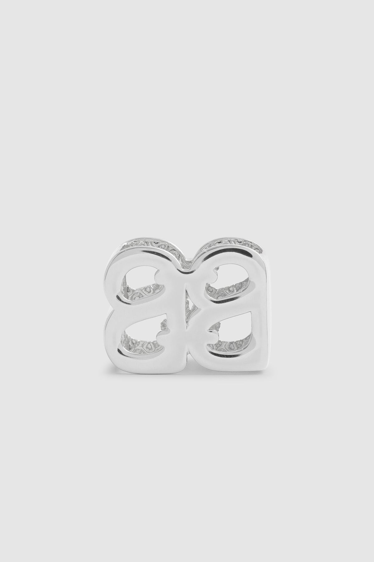 Deux Ring Brooch - Silver