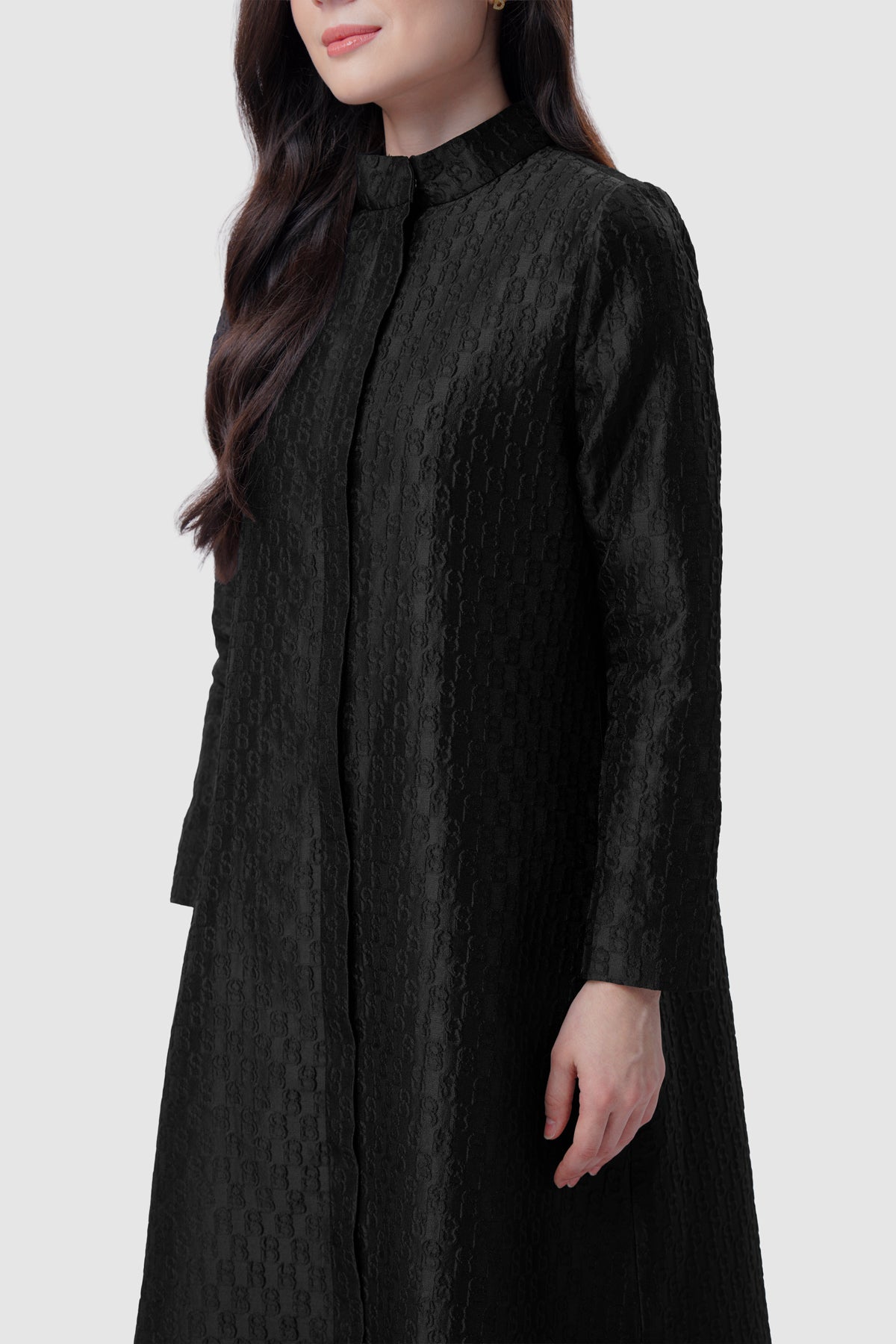 Noura Jacquard Dress - Eclipse