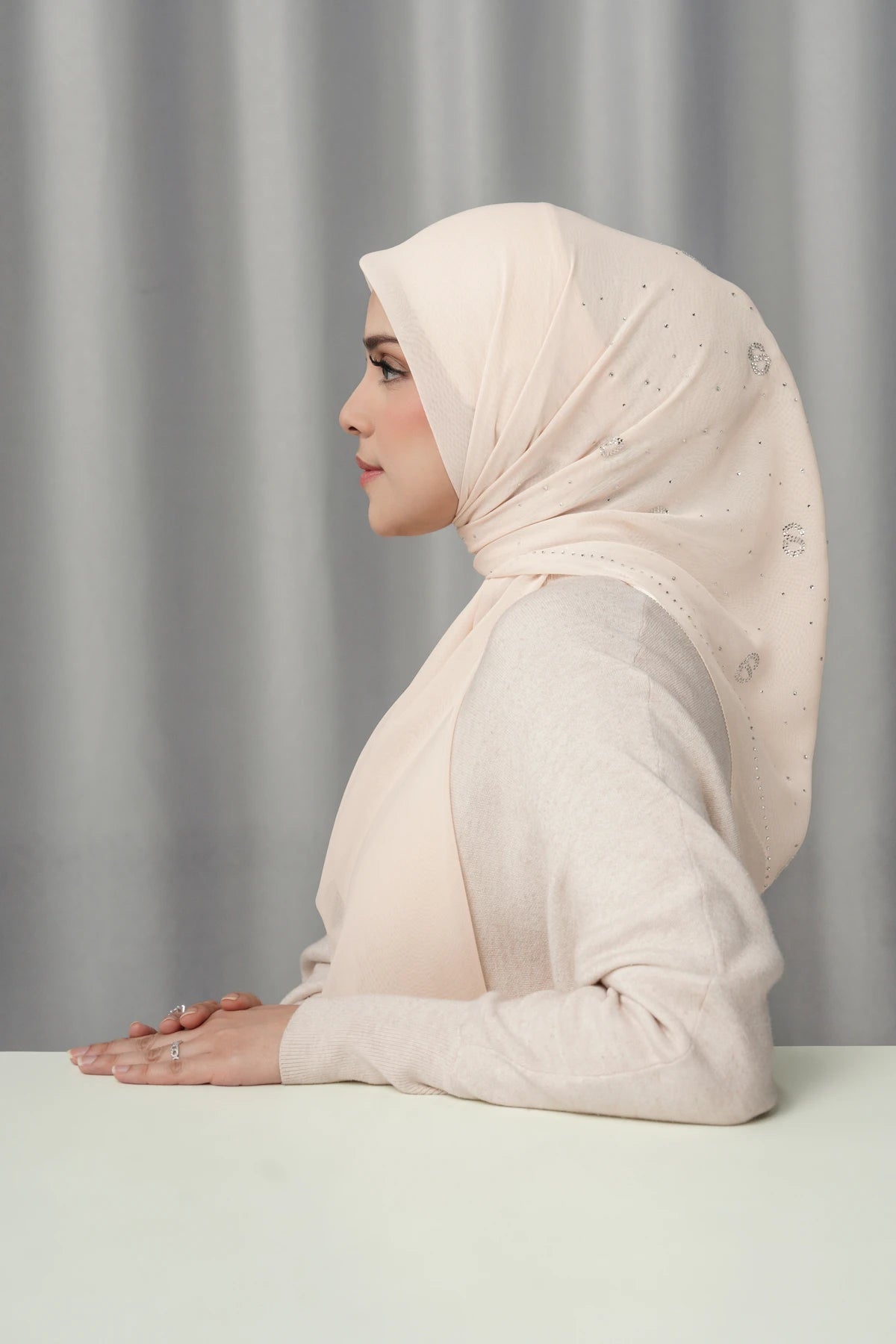 Everyday Glam Scarf - Cream