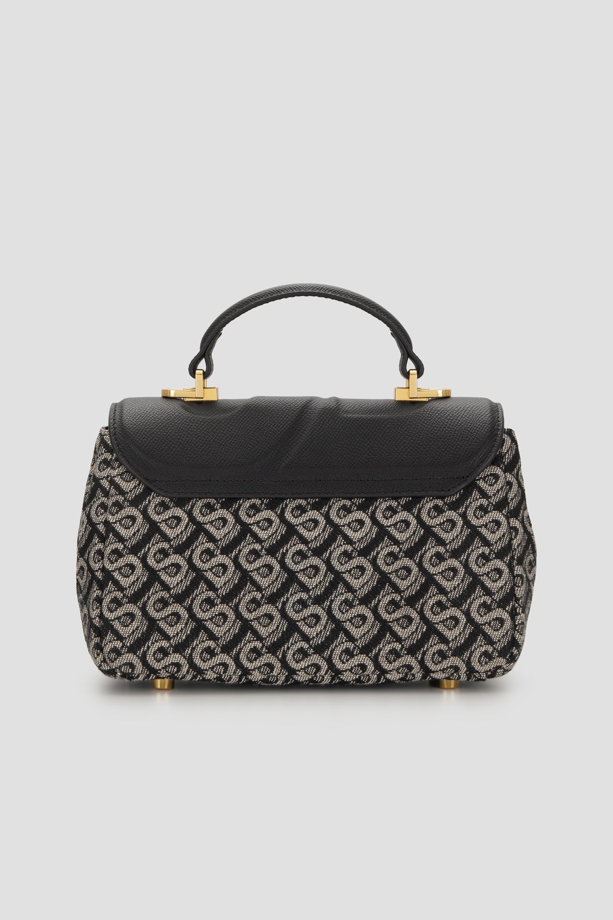 alma bimu jacquard sling bag small in black by buttonscarves back view