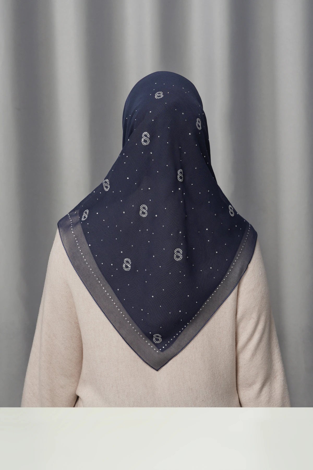 Everyday Glam Scarf - Navy