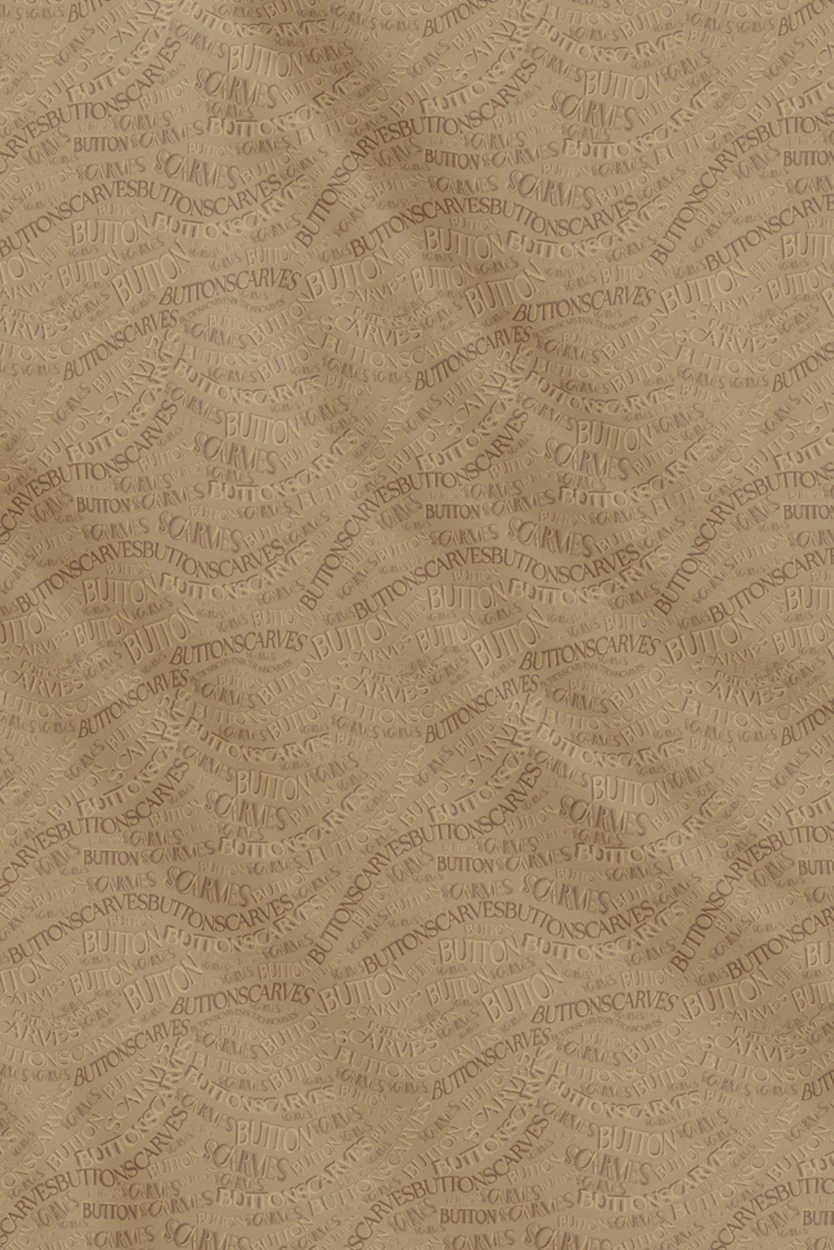 waves monogram printed square scarf in prairie sand by buttonscarves pattern detail