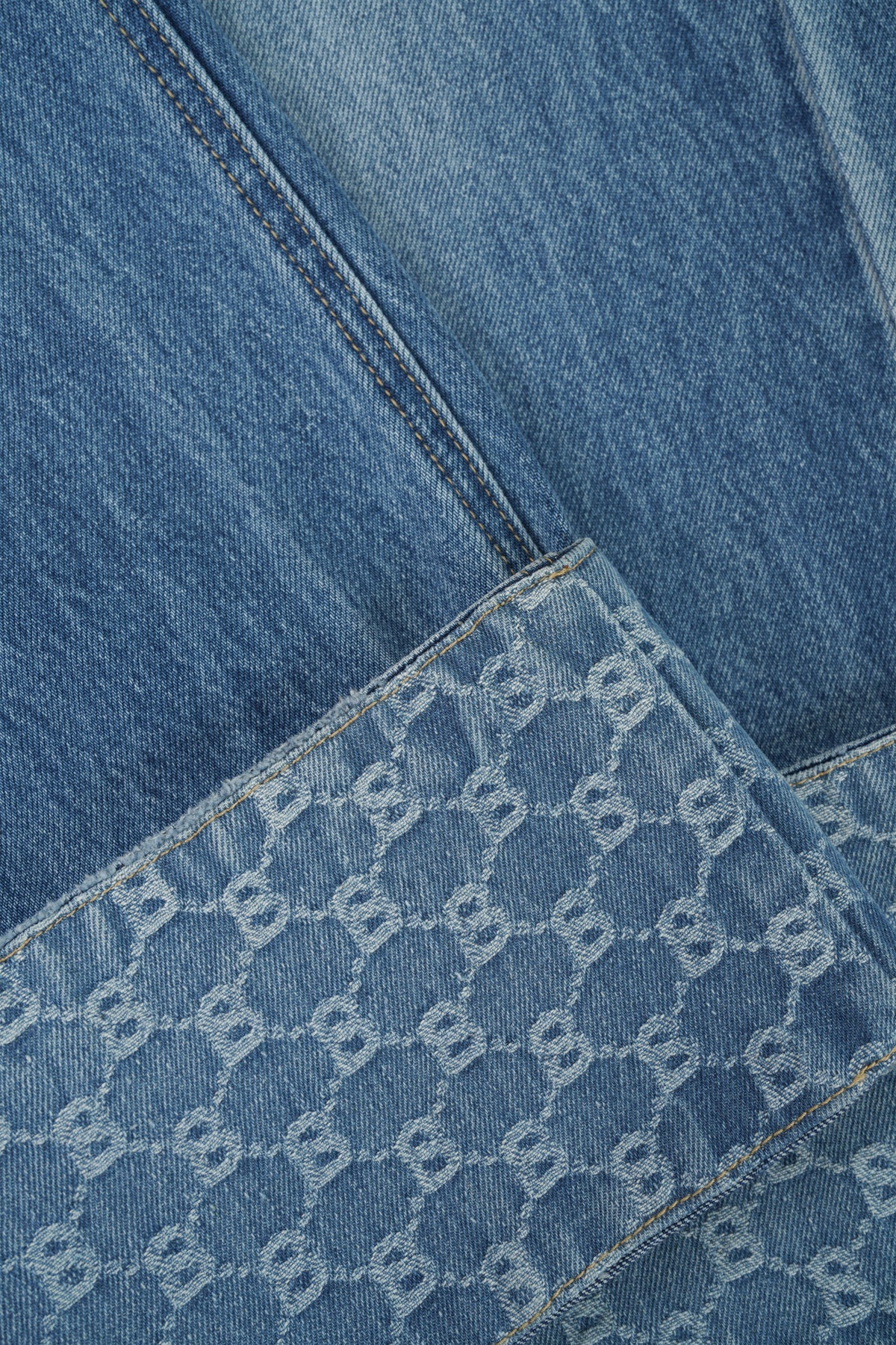 Beverly Wide Leg Denim Pants - Light Blue